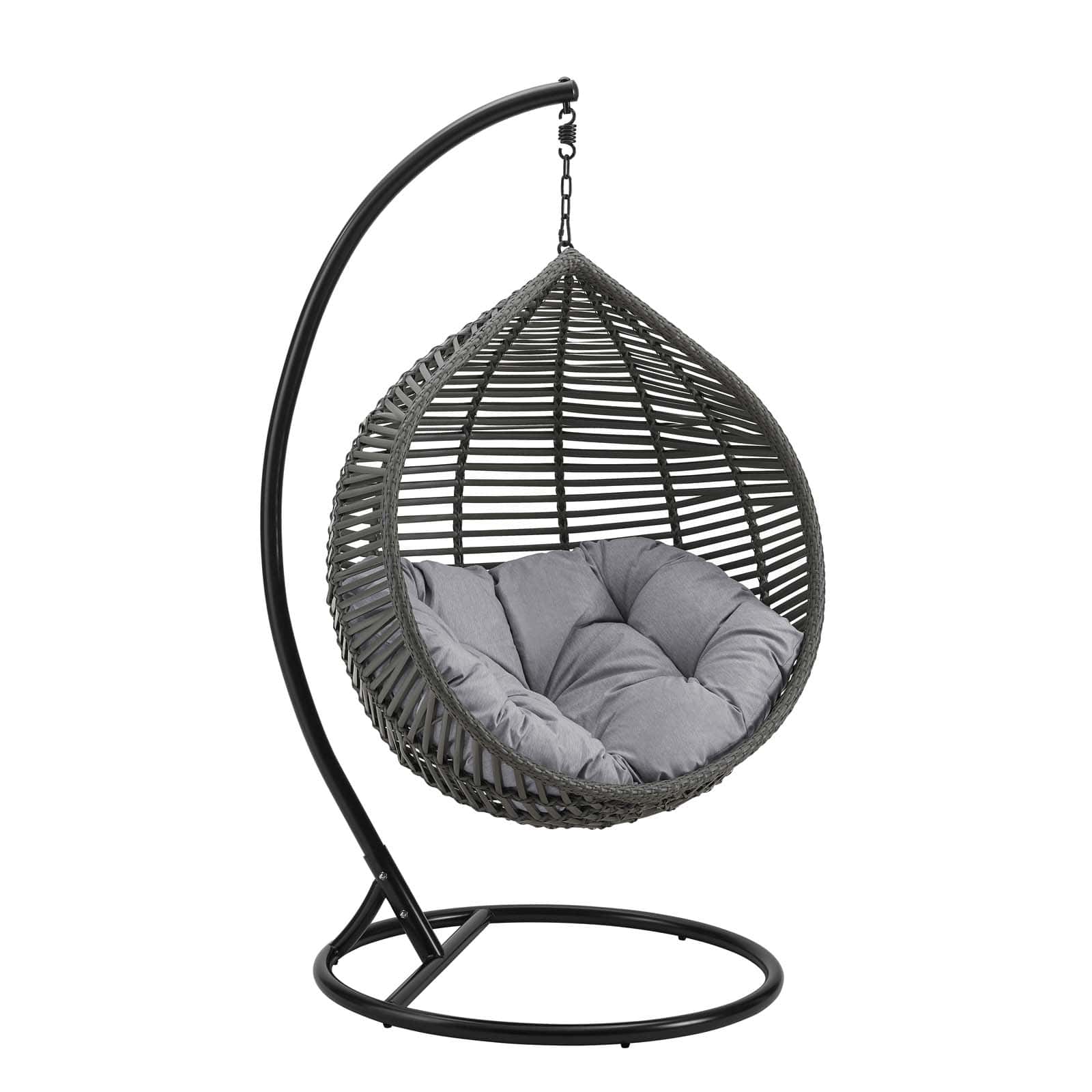 Modway Garner Teardrop Outdoor Patio Swing Chair | Outdoor Porch Swings | 