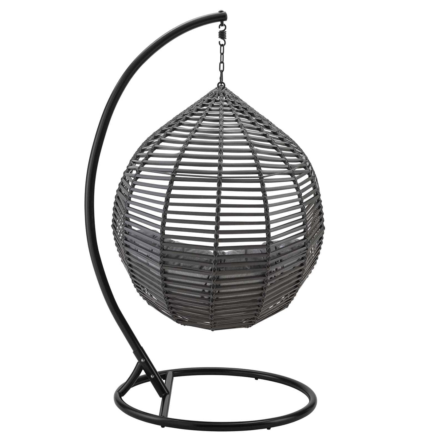 Modway Garner Teardrop Outdoor Patio Swing Chair | Outdoor Porch Swings | 
