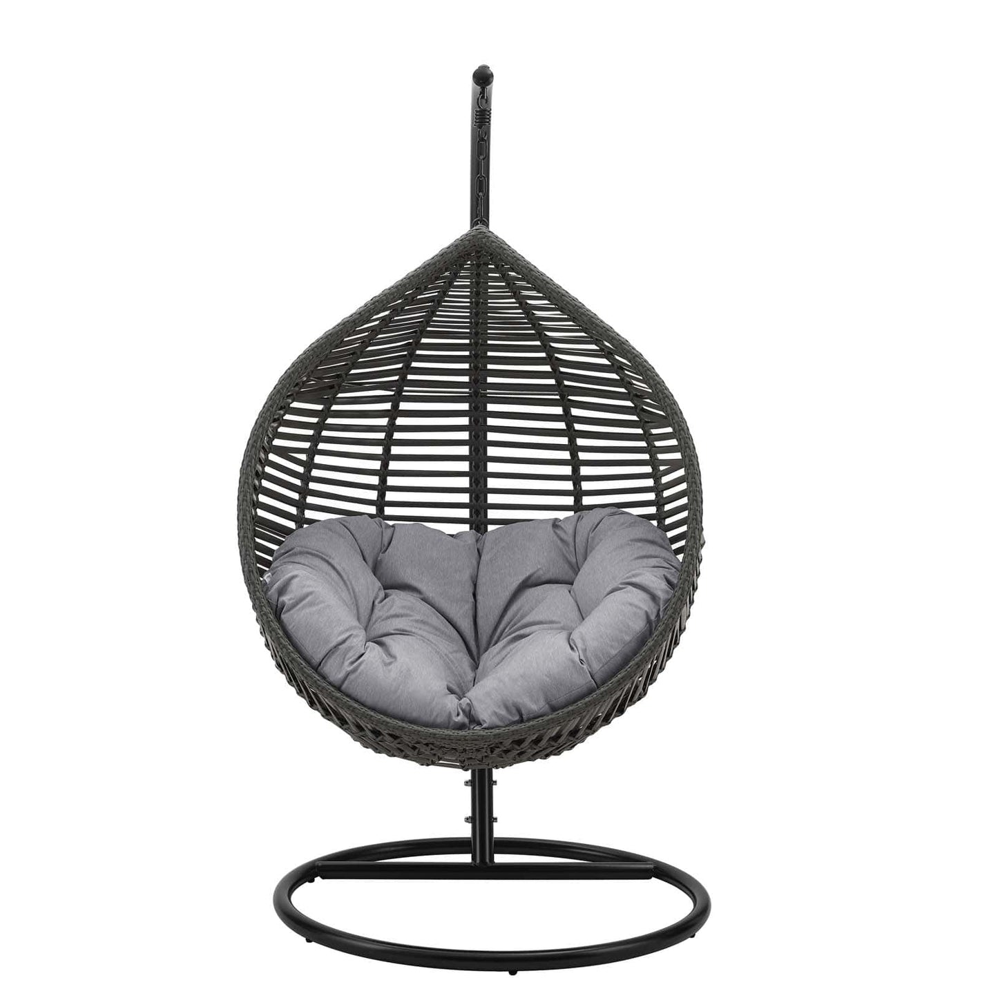 Modway Garner Teardrop Outdoor Patio Swing Chair | Outdoor Porch Swings | 