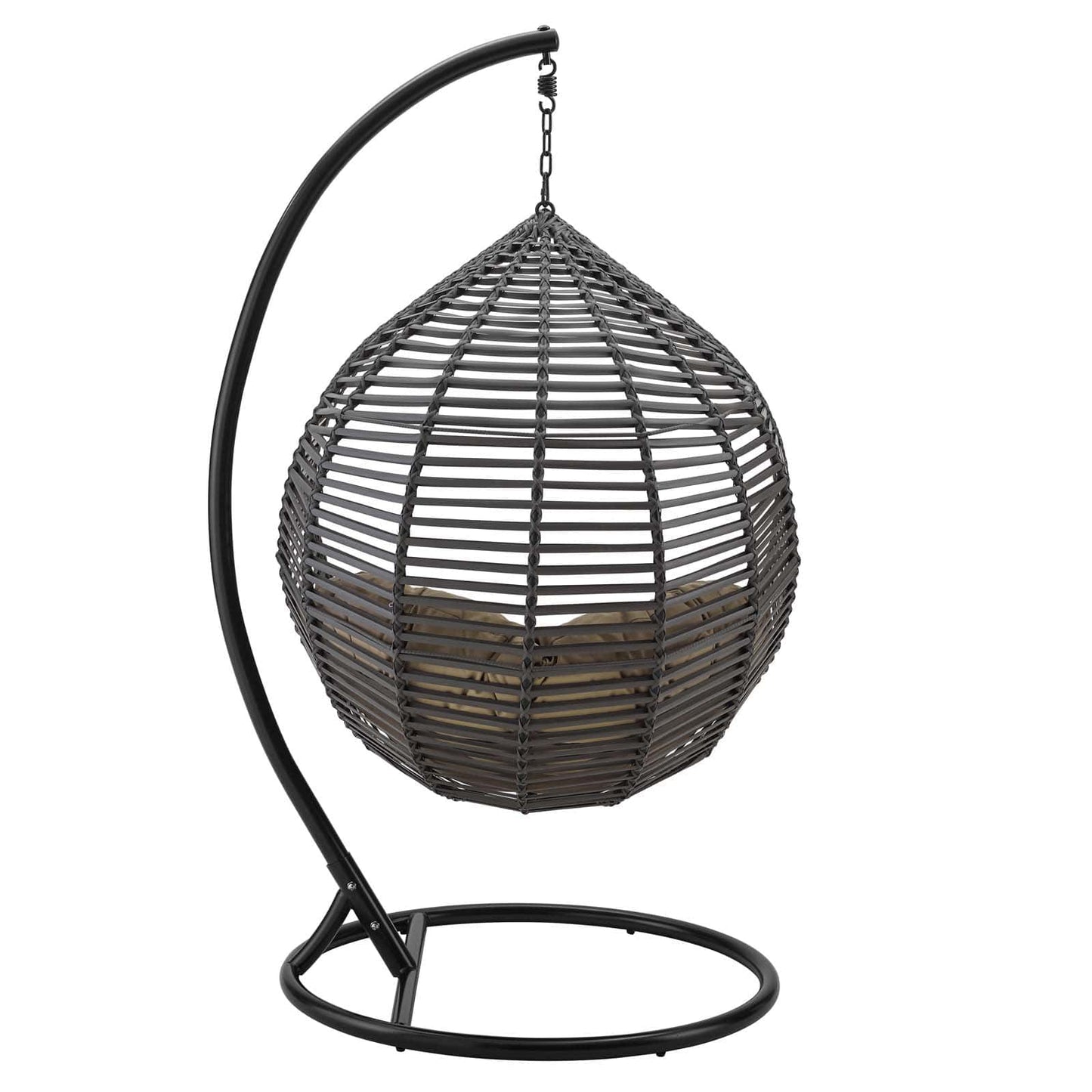 Modway Garner Teardrop Outdoor Patio Swing Chair | Outdoor Porch Swings | 