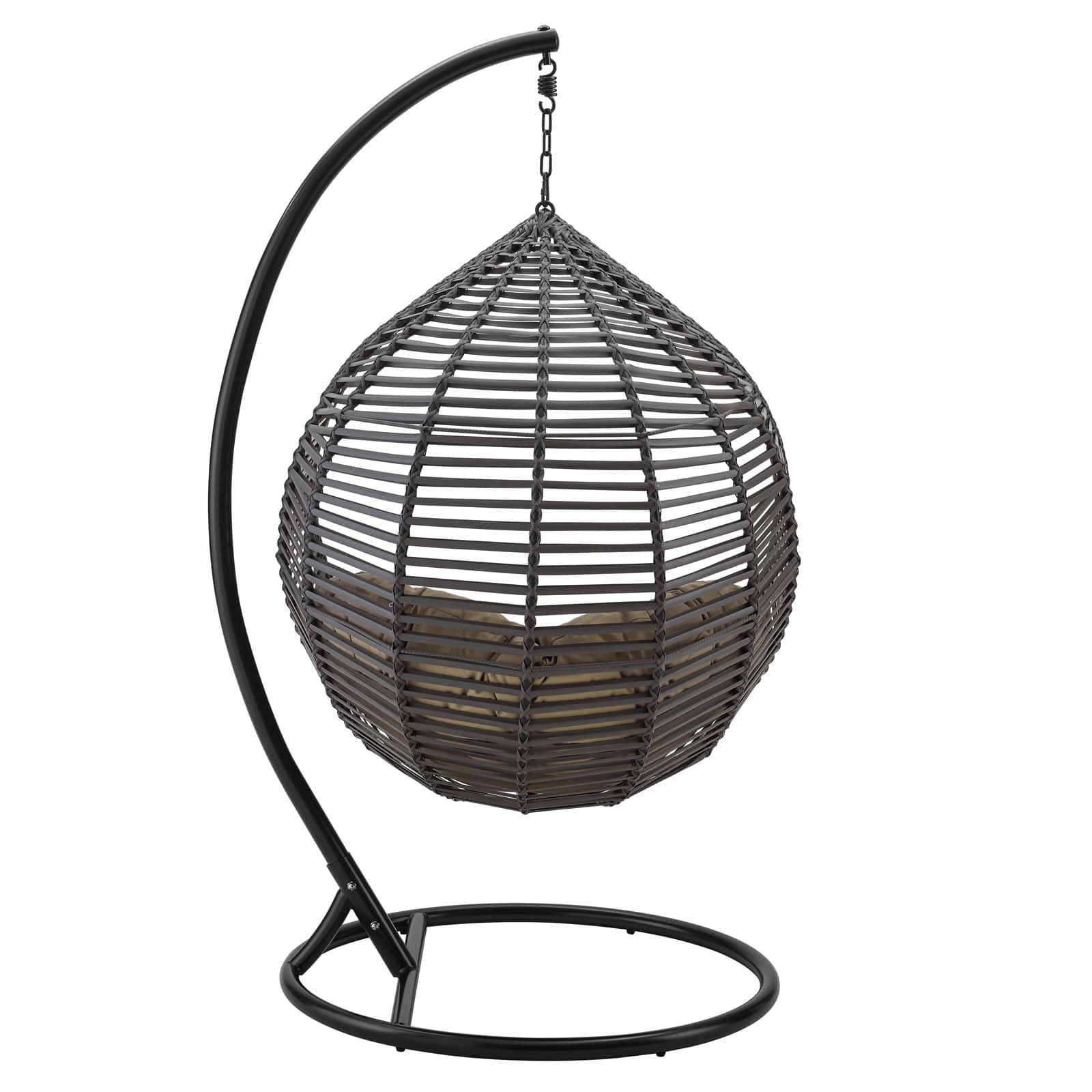 Modway Garner Teardrop Outdoor Patio Swing Chair | Outdoor Porch Swings | 