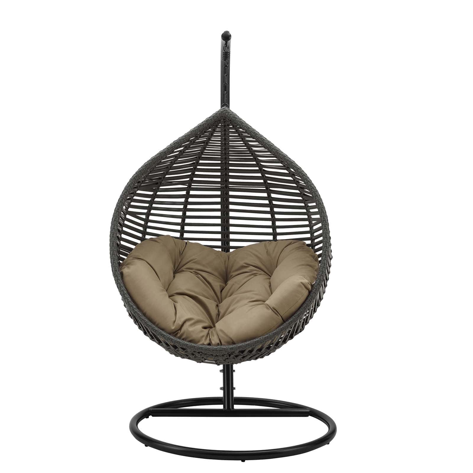 Modway Garner Teardrop Outdoor Patio Swing Chair | Outdoor Porch Swings | 