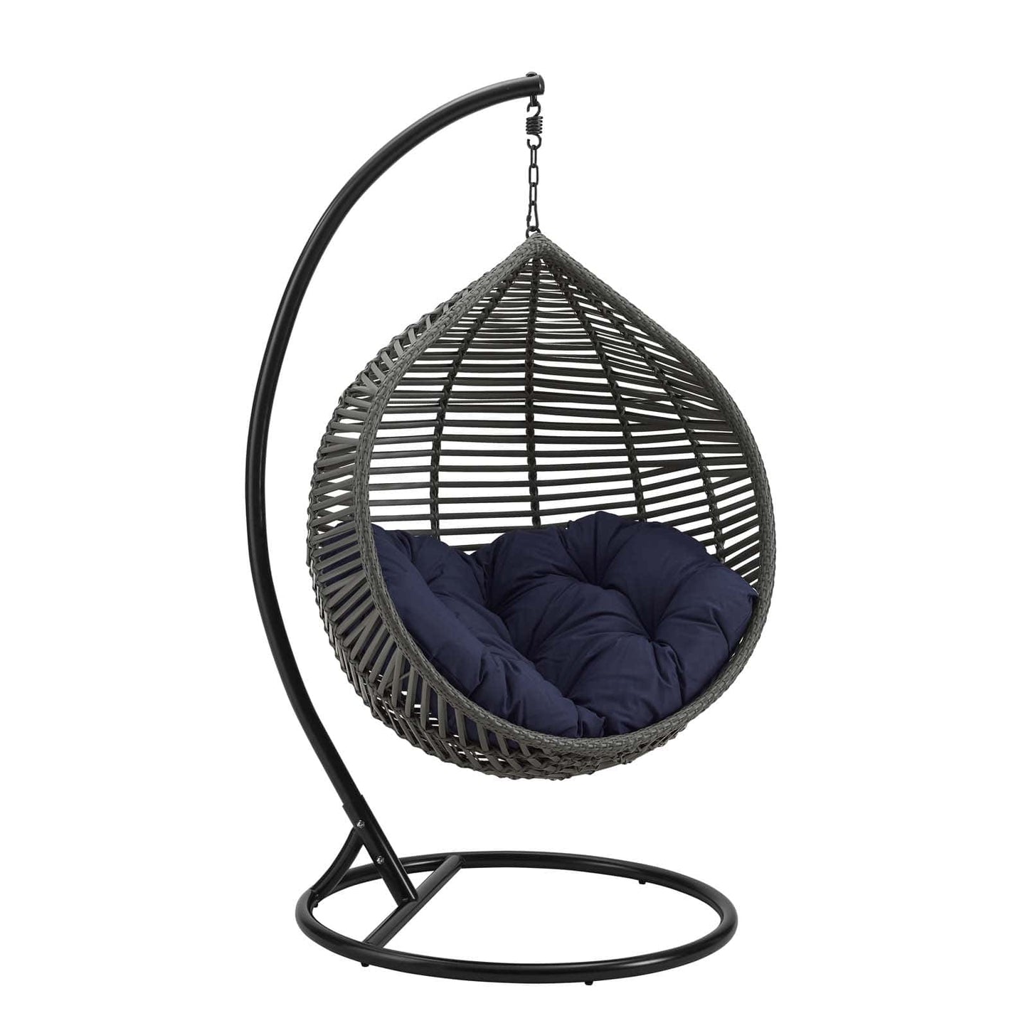 Modway Garner Teardrop Outdoor Patio Swing Chair | Outdoor Porch Swings | 