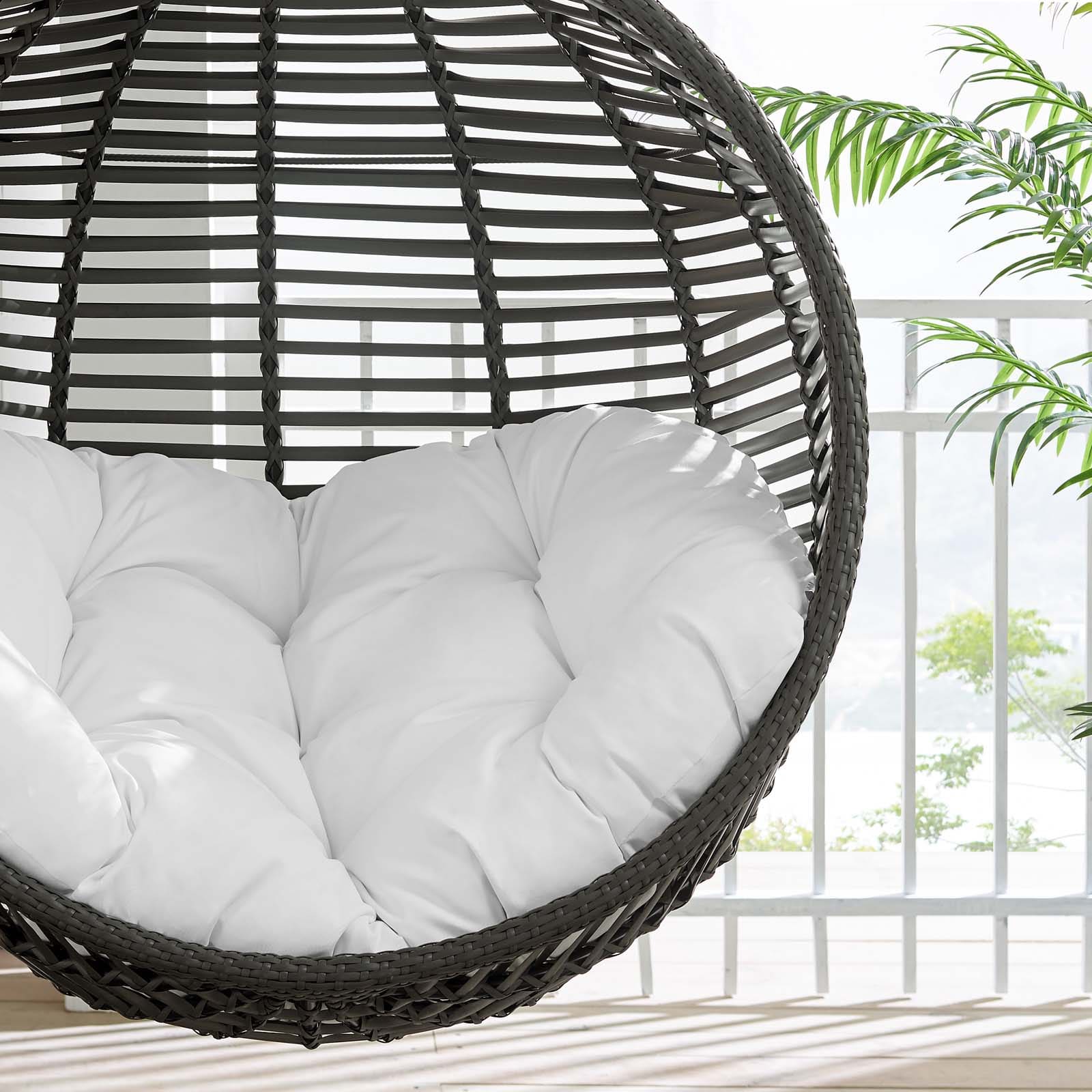 Modway Garner Teardrop Outdoor Patio Swing Chair | Outdoor Porch Swings | 
