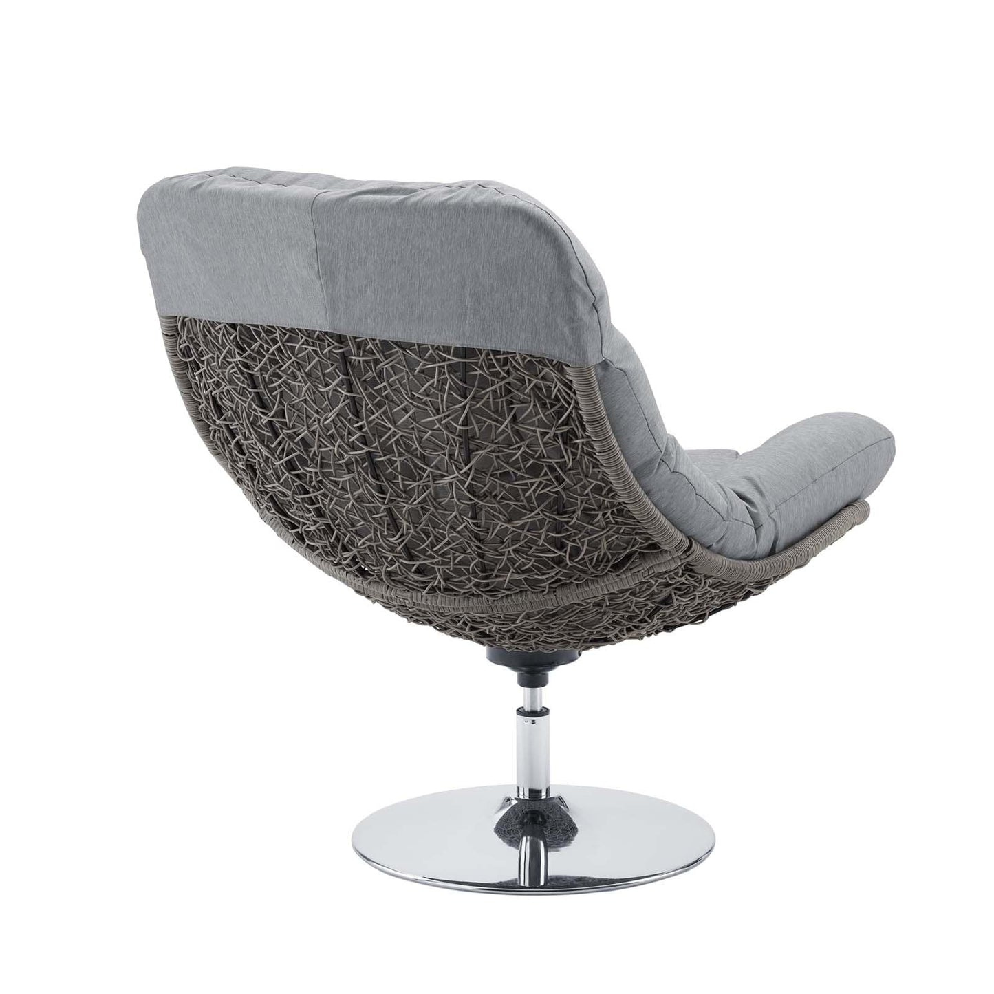Modway Brighton Wicker Rattan Outdoor Patio Swivel Lounge Chair | Outdoor Recliners & Lounge Chairs | 