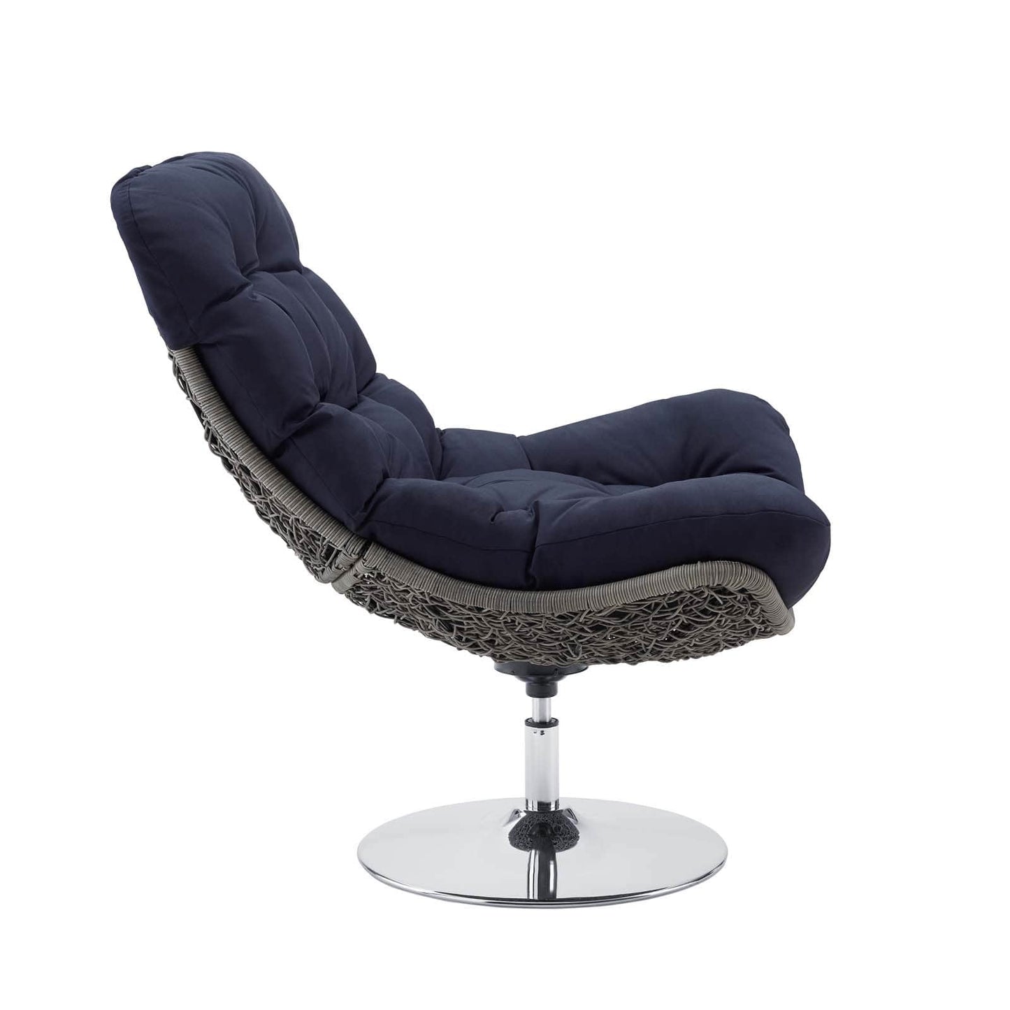 Modway Brighton Wicker Rattan Outdoor Patio Swivel Lounge Chair | Outdoor Recliners & Lounge Chairs | 