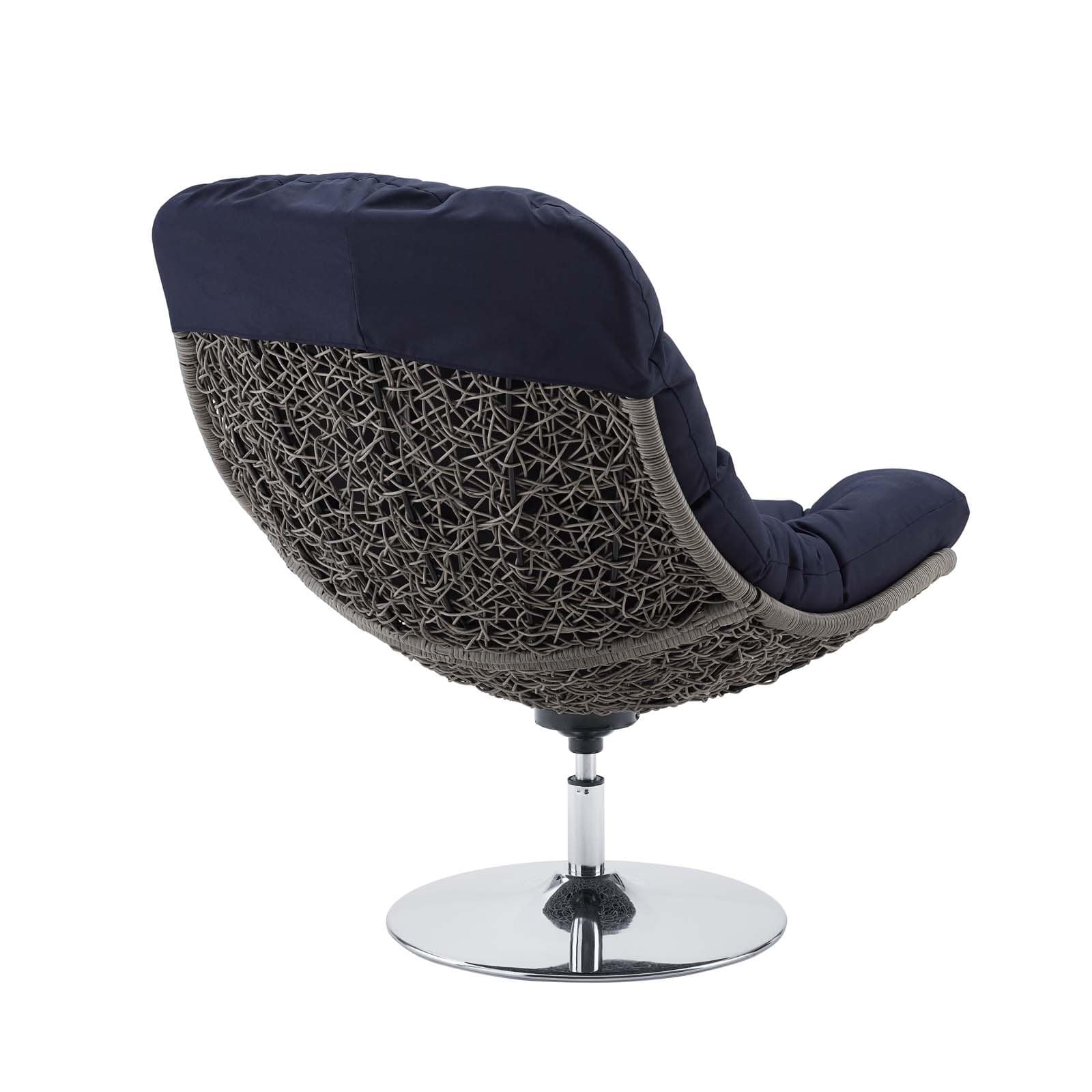 Modway Brighton Wicker Rattan Outdoor Patio Swivel Lounge Chair | Outdoor Recliners & Lounge Chairs | 