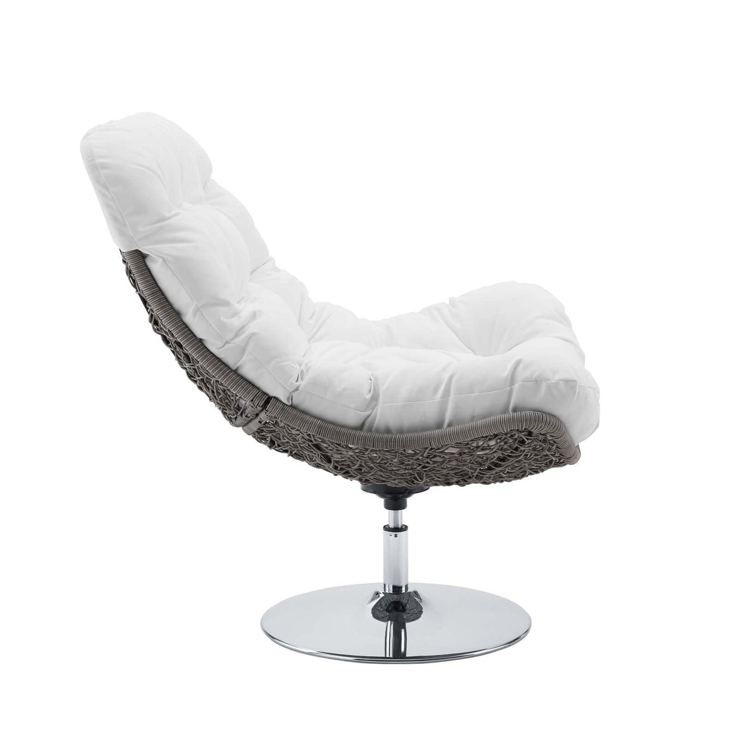 Modway Brighton Wicker Rattan Outdoor Patio Swivel Lounge Chair | Outdoor Recliners & Lounge Chairs | 