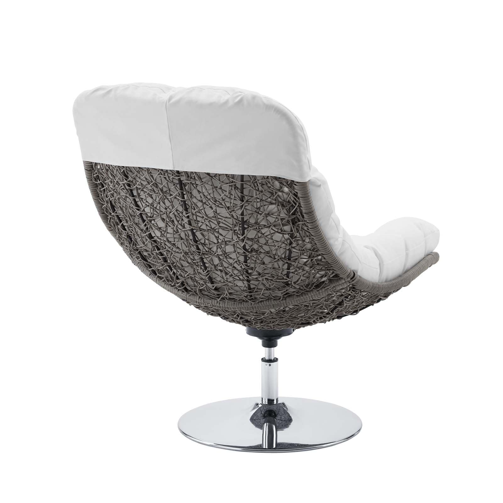 Modway Brighton Wicker Rattan Outdoor Patio Swivel Lounge Chair | Outdoor Recliners & Lounge Chairs | 