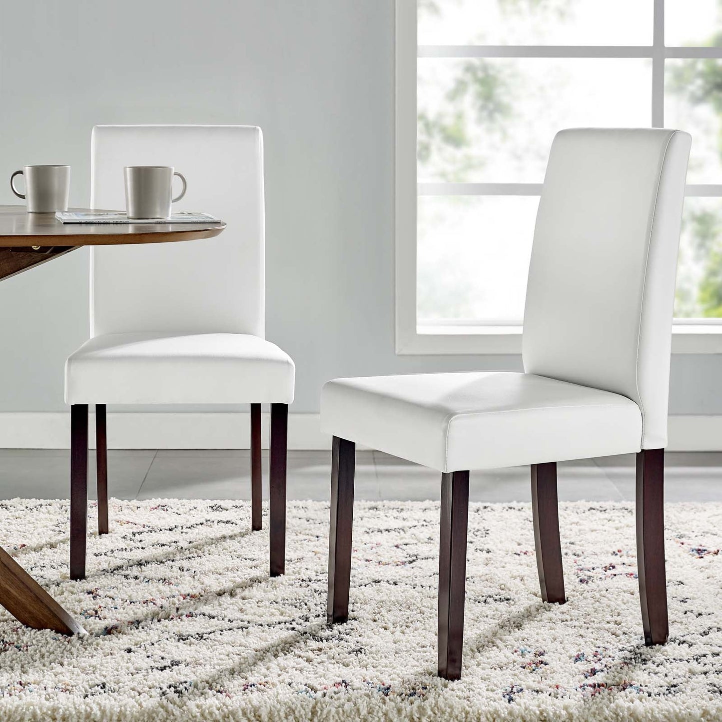 Modway Prosper Faux Leather Dining Side Chair Set of 2 | Dining Chairs | Modishstore-9