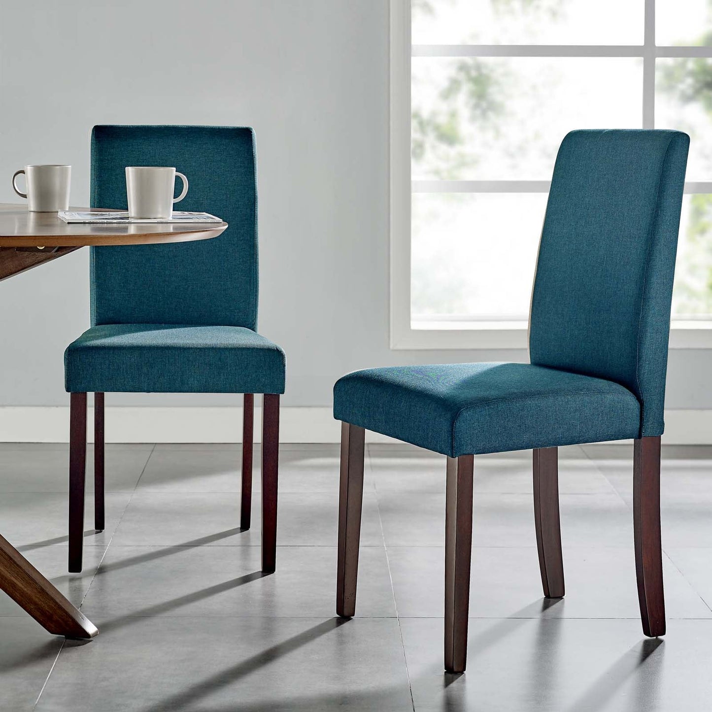 Modway Prosper Upholstered Fabric Dining Side Chair Set of 2 | Dining Chairs | Modishstore-9