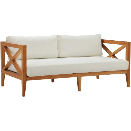 Modway Northlake 3 Piece Outdoor Patio Premium Grade A Teak Wood Set | Outdoor Patio Daybed | Modishstore-7