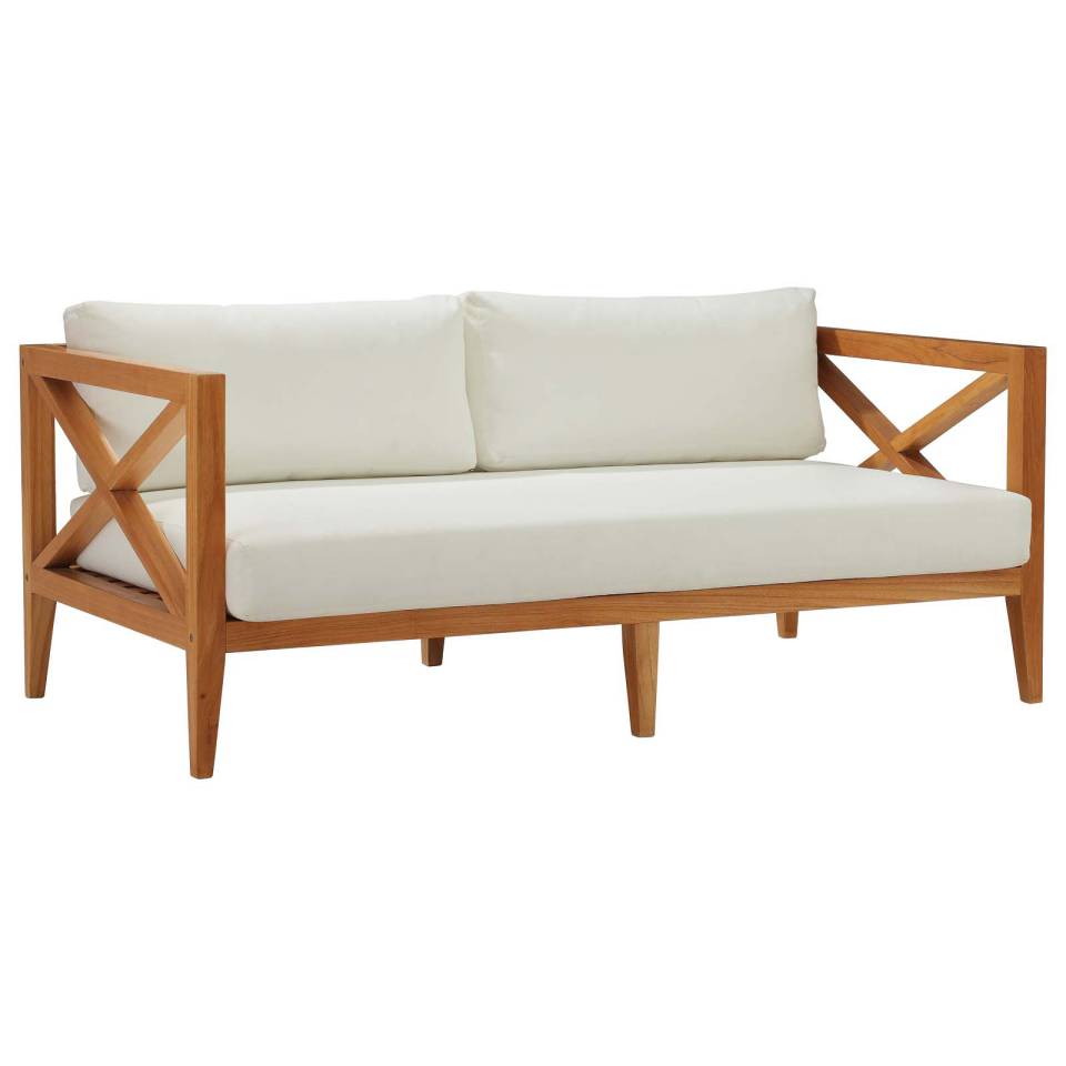 Modway Northlake 2 Piece Outdoor Patio Premium Grade A Teak Wood Set | Outdoor Patio Daybed | Modishstore-5