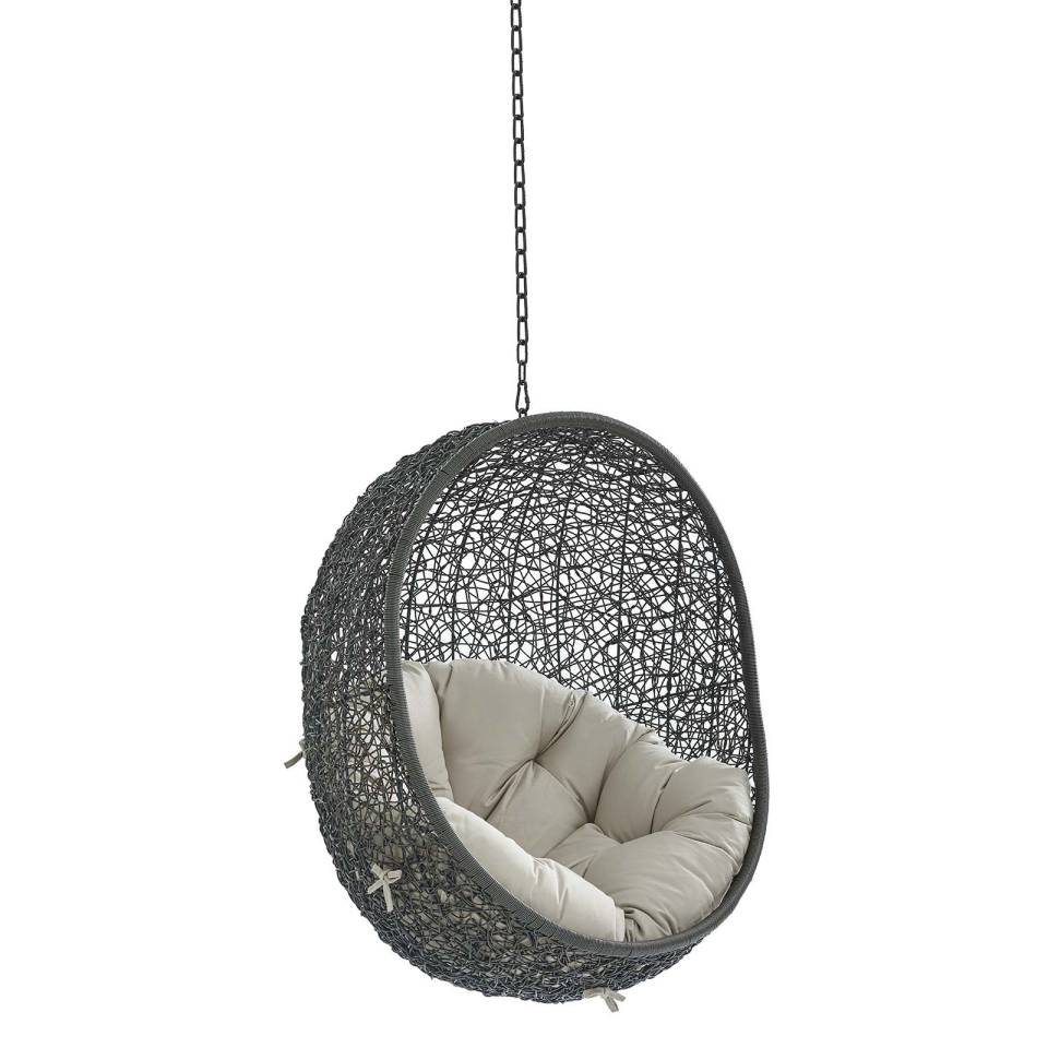 Modway Hide Sunbrella® Fabric Swing Outdoor Patio Lounge Chair Without Stand | Outdoor Porch Swings | 