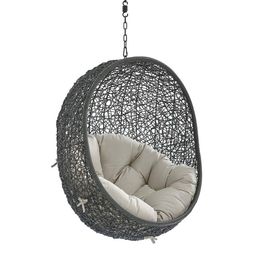 Modway Hide Sunbrella® Fabric Swing Outdoor Patio Lounge Chair Without Stand | Outdoor Porch Swings | 