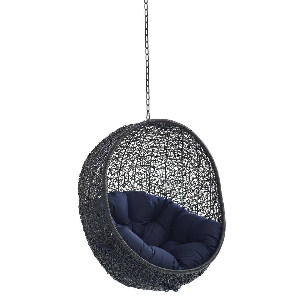 Modway Encase Sunbrella® Fabric Swing Outdoor Patio Lounge Chair Without Stand | Outdoor Recliners & Lounge Chairs | 