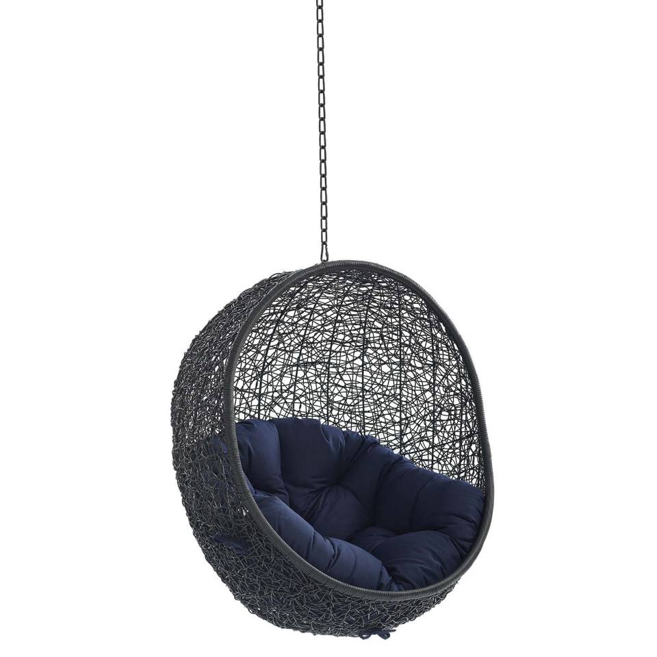 Modway Encase Swing Outdoor Patio Lounge Chair Without Stand | Outdoor Porch Swings | 
