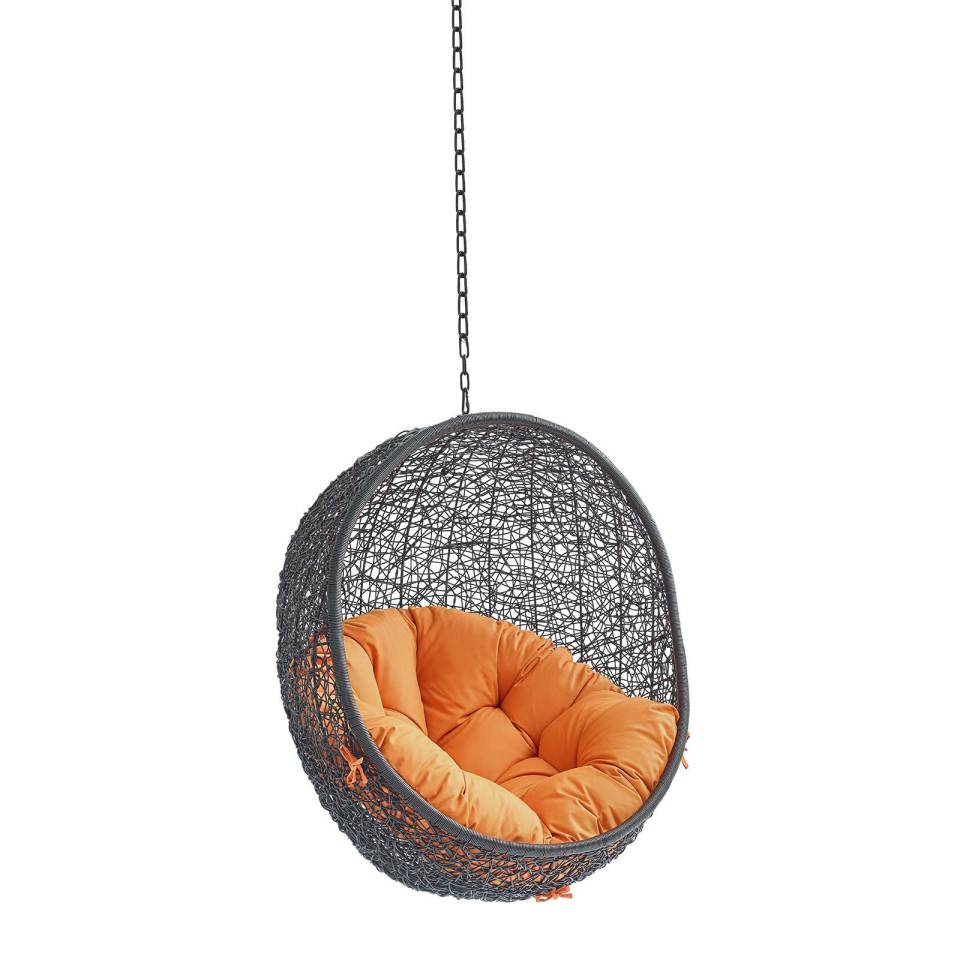 Modway Encase Swing Outdoor Patio Lounge Chair Without Stand | Outdoor Porch Swings | 