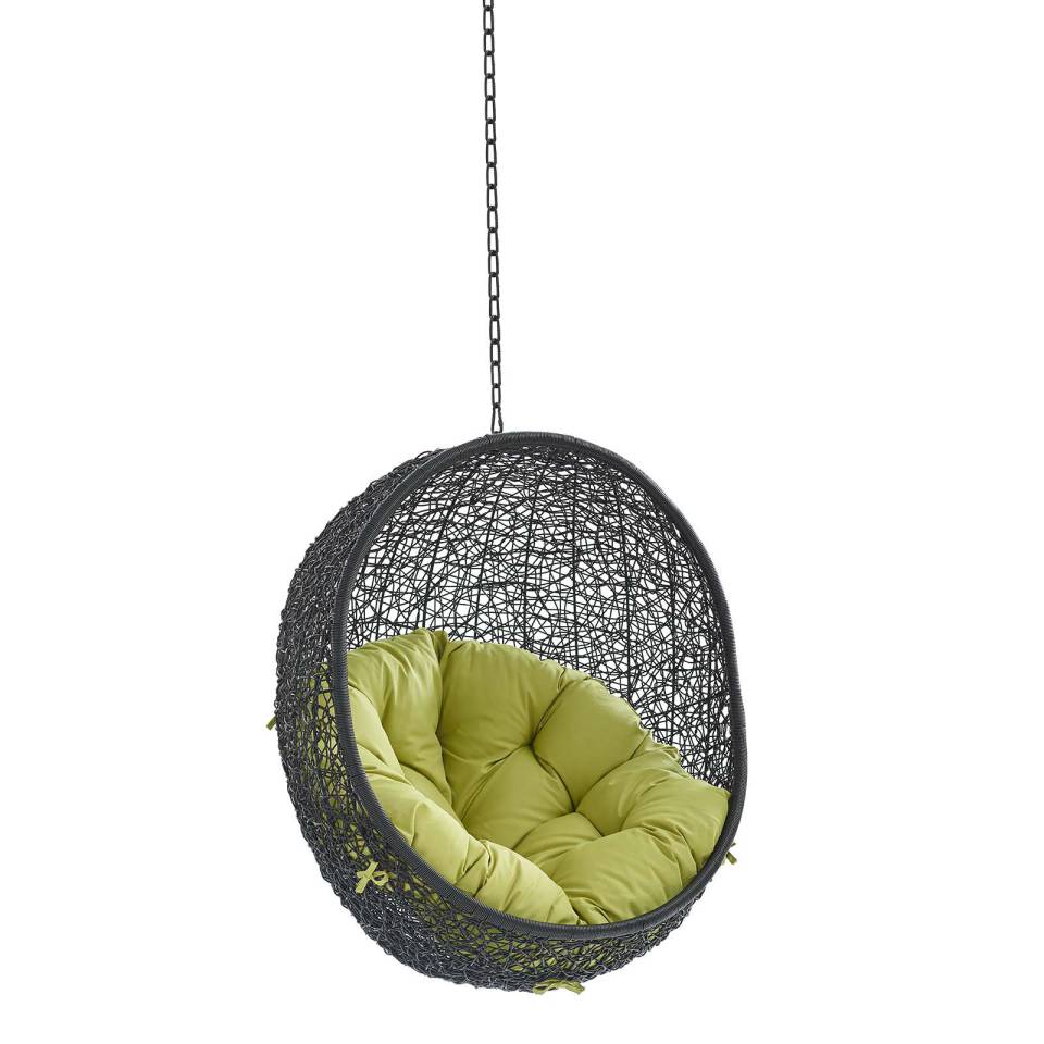 Modway Encase Swing Outdoor Patio Lounge Chair Without Stand | Outdoor Porch Swings | 