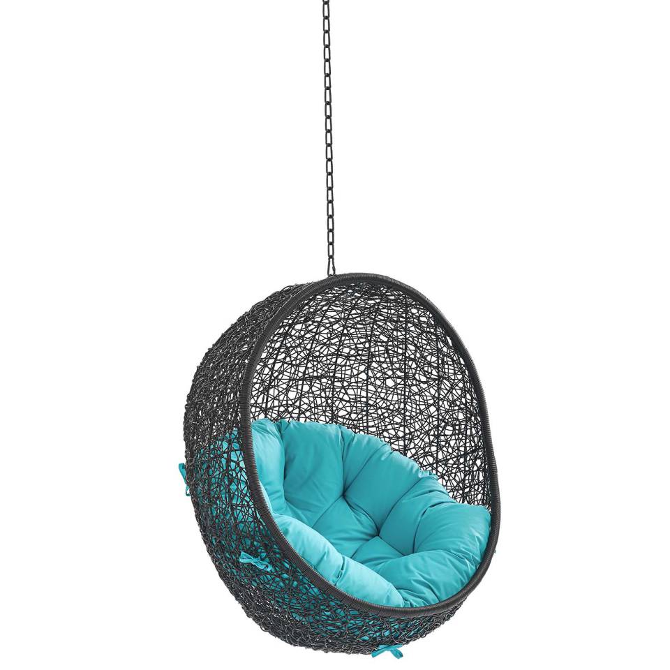 Modway Encase Swing Outdoor Patio Lounge Chair Without Stand | Outdoor Porch Swings | 