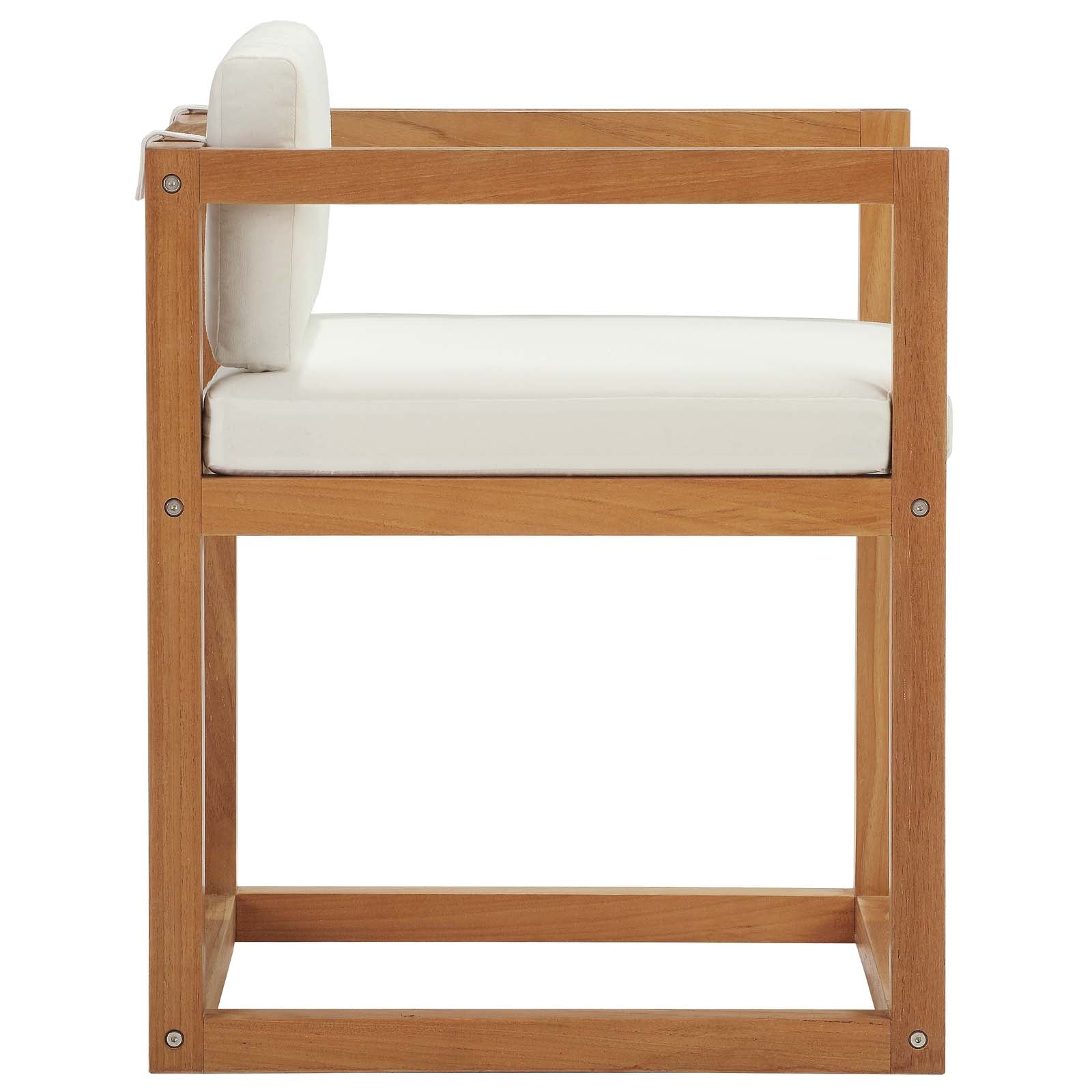 Newbury 7 Piece Outdoor Patio Premium Grade A Teak Wood Set By Modway - EEI-3650 | Outdoor Chaise Lounges | Modishstore - 4
