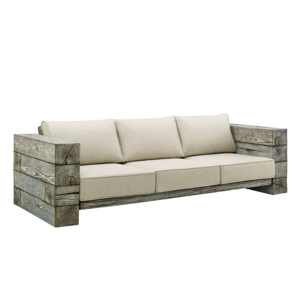 Modway Manteo Rustic Coastal Outdoor Patio Sunbrella® 5 Piece Set | Outdoor Patio Daybed | Modishstore-3