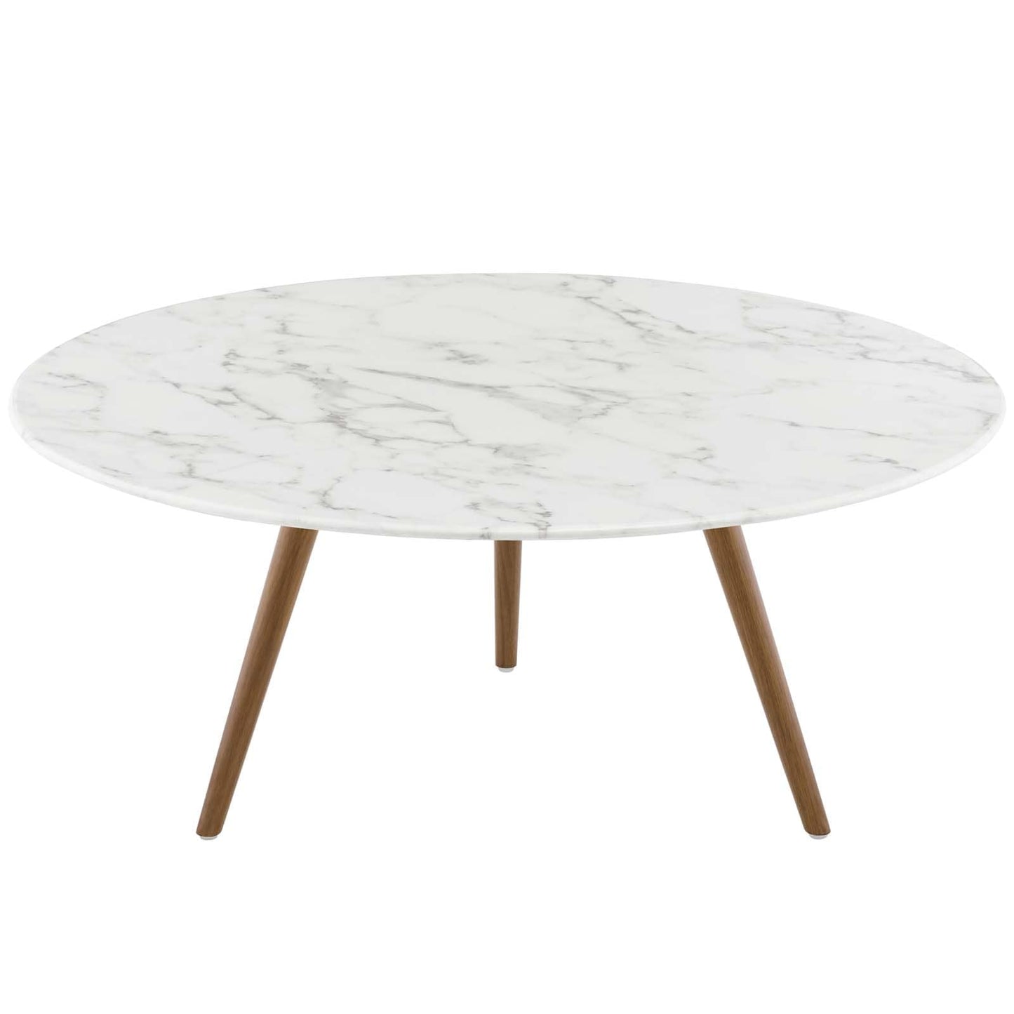 Modway Lippa 36" Round Artificial Marble Coffee Table with Tripod Base | Coffee Tables | Modishstore-2