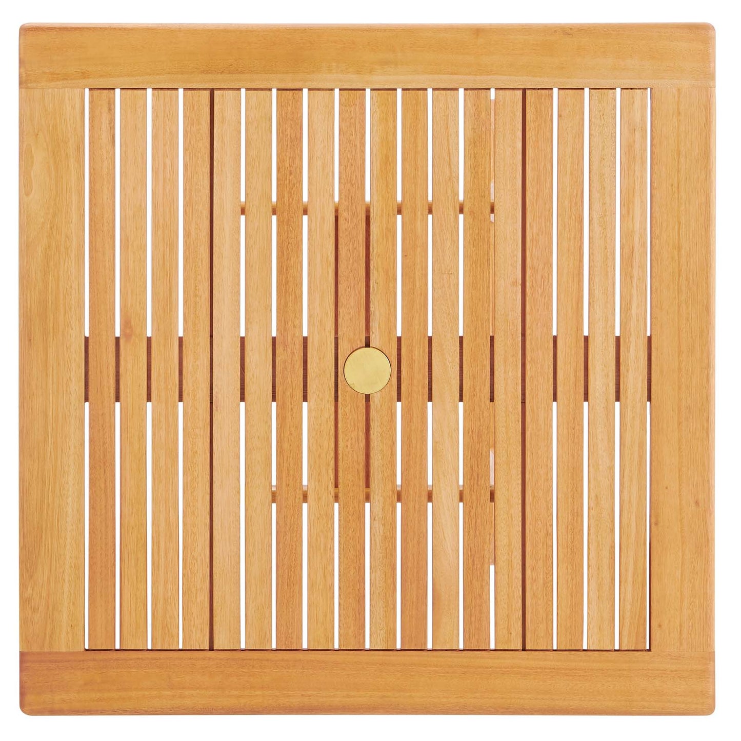 Modway Hatteras 36" Square Outdoor Patio Eucalyptus Wood Dining Table | Dining Tables | 