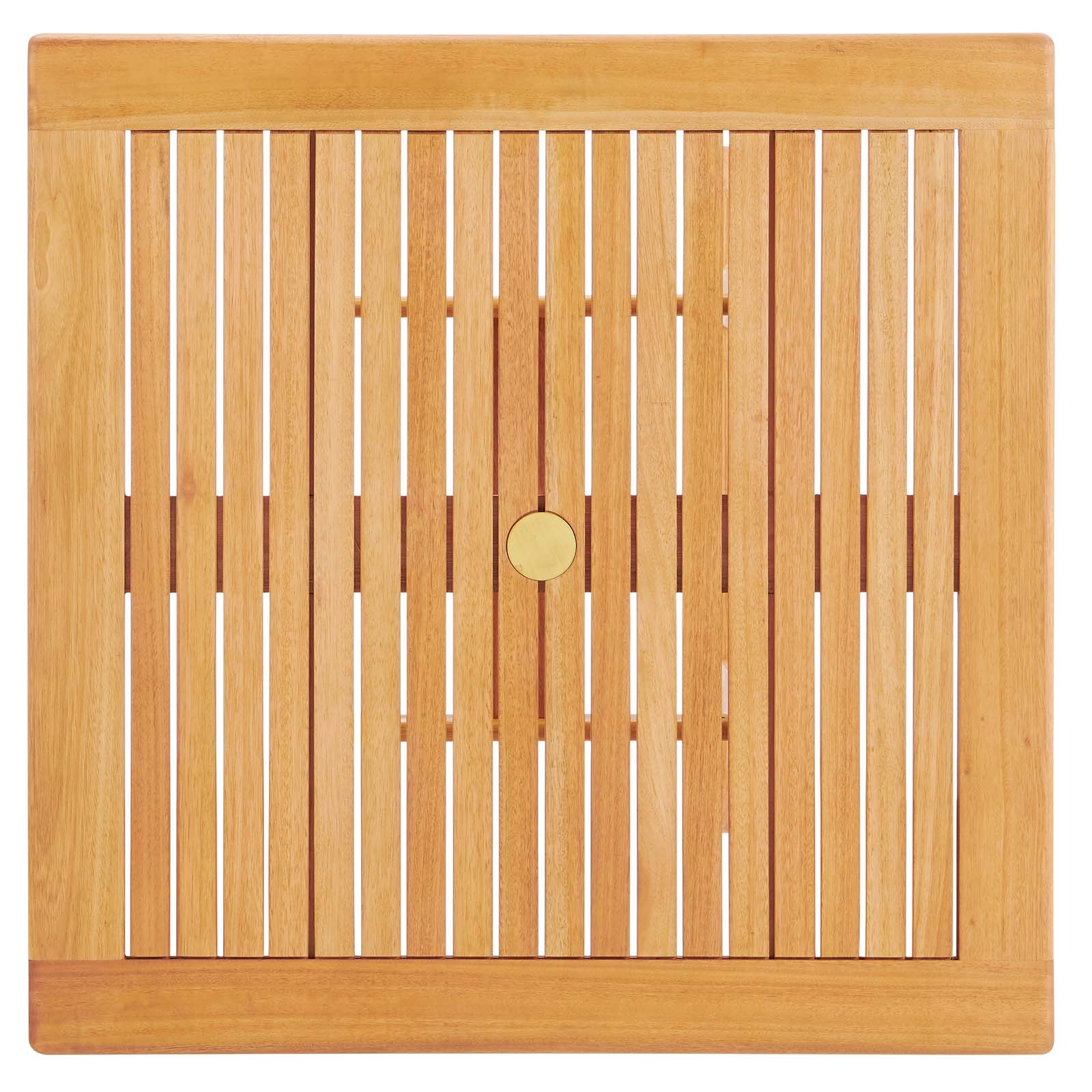 Modway Hatteras 36" Square Outdoor Patio Eucalyptus Wood Dining Table | Dining Tables | 