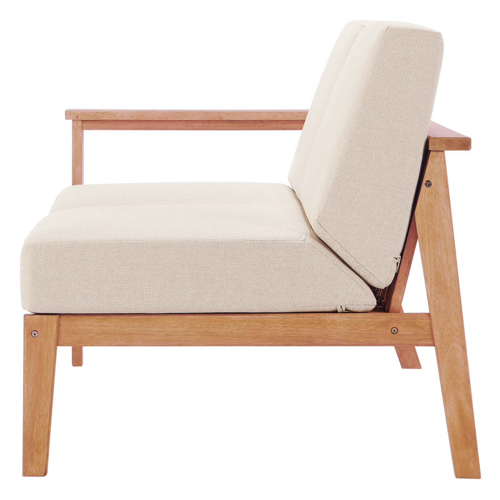Modway Sedona Outdoor Patio Eucalyptus Wood Right-Facing Loveseat | Loveseats | Modishstore-5