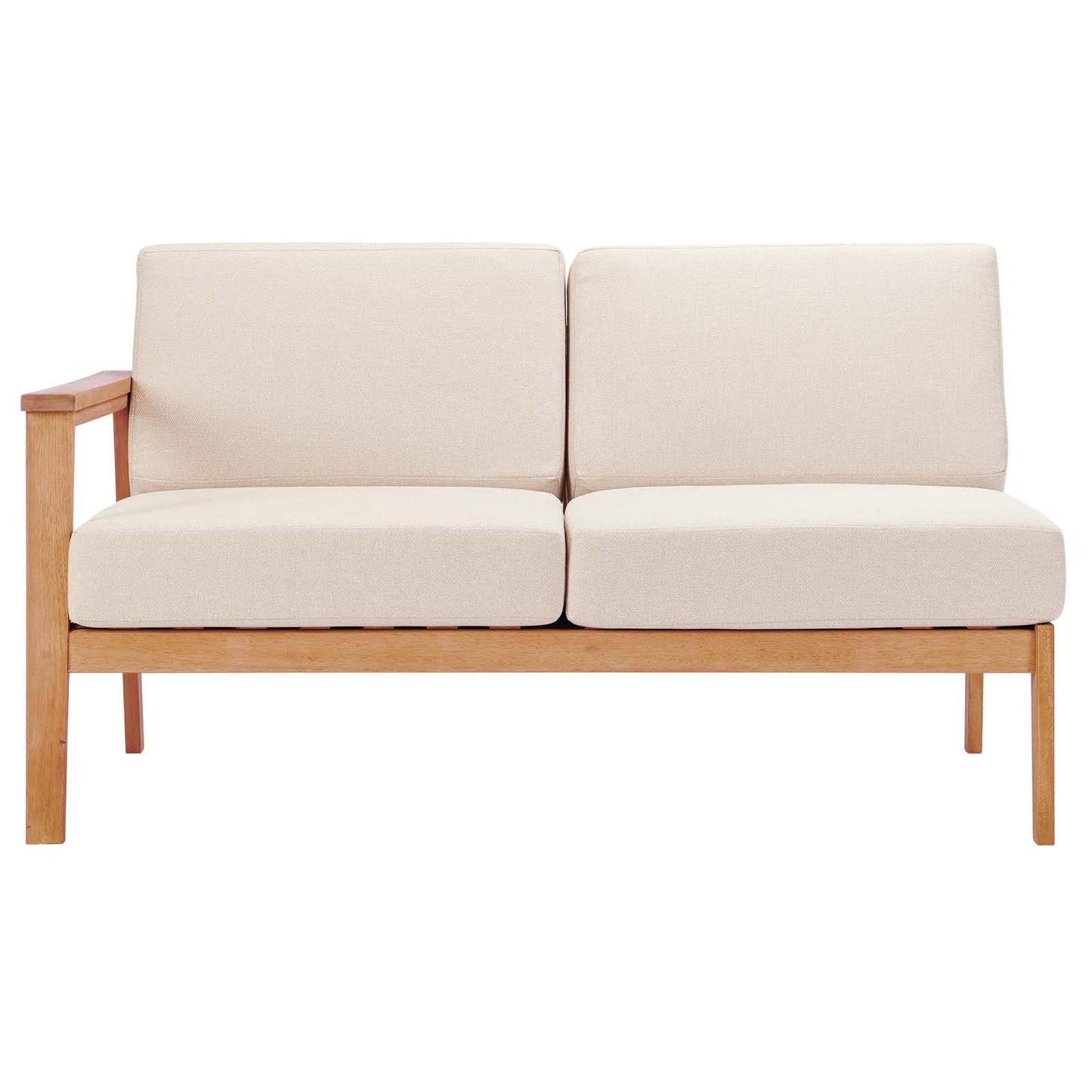 Modway Sedona Outdoor Patio Eucalyptus Wood Right-Facing Loveseat | Loveseats | Modishstore-6