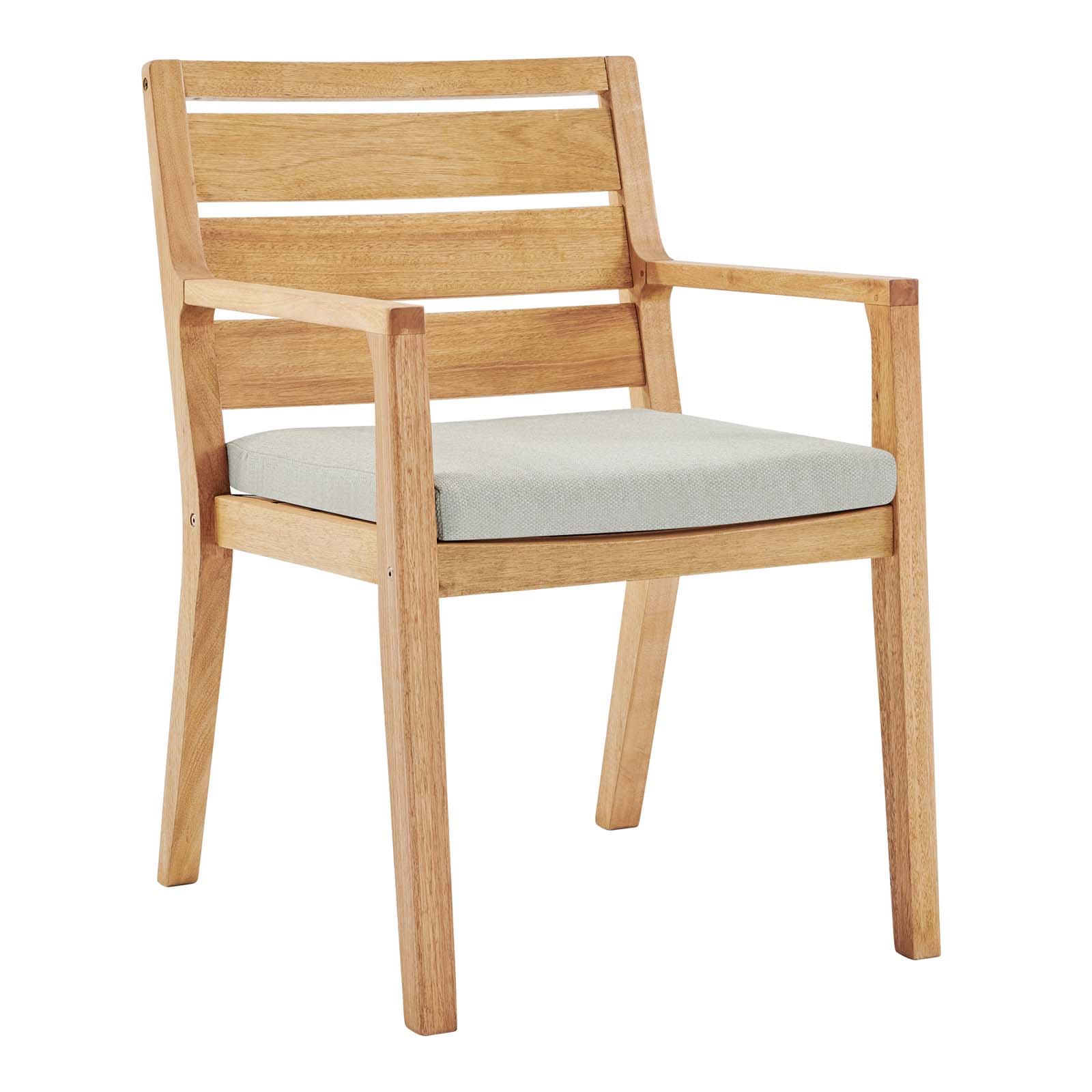 Modway Portsmouth Karri Wood Outdoor Patio Dining Armchair | Armchairs | Modishstore-2