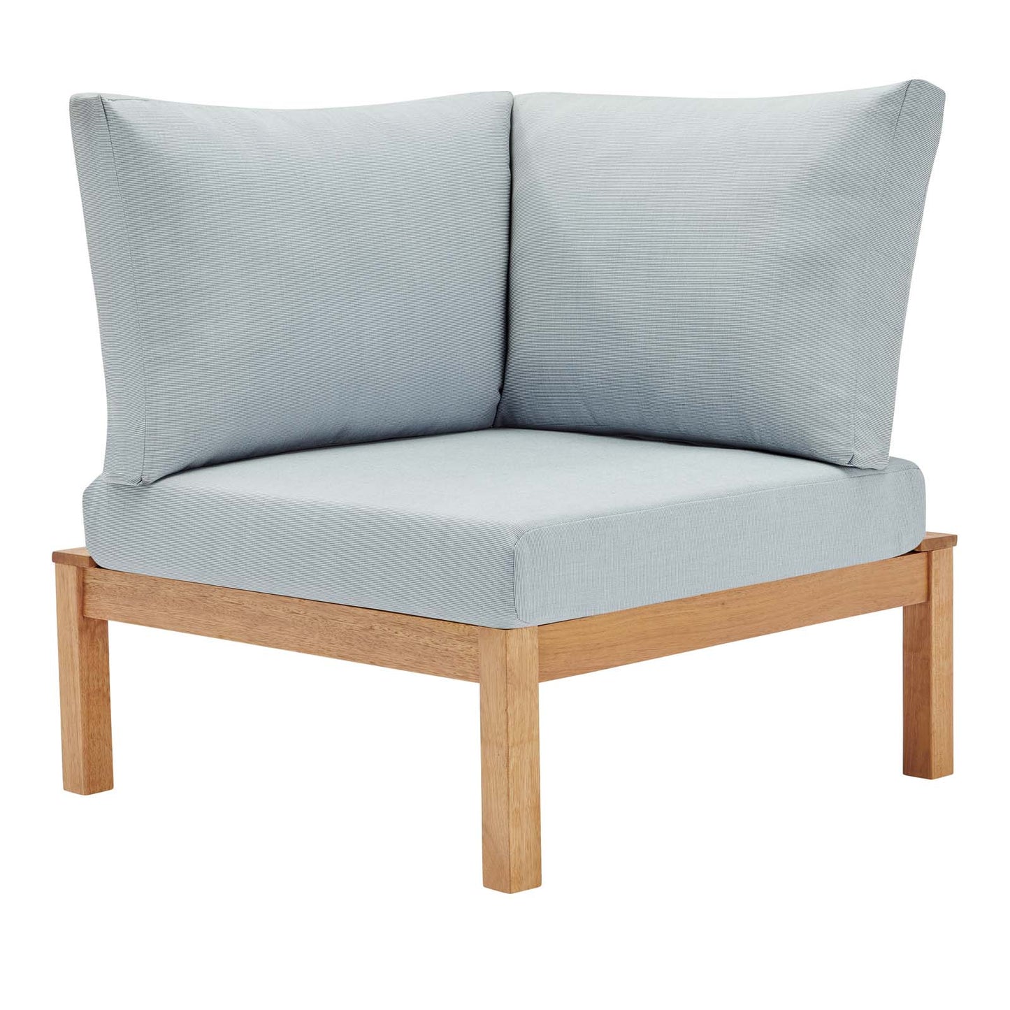 Modway Freeport Karri Wood Sectional Sofa Outdoor Patio Corner Chair | Sofas | 