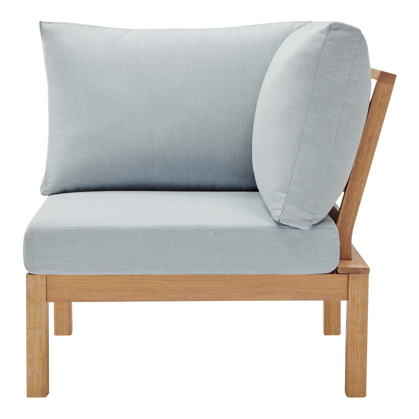 Modway Freeport Karri Wood Sectional Sofa Outdoor Patio Corner Chair | Sofas | 
