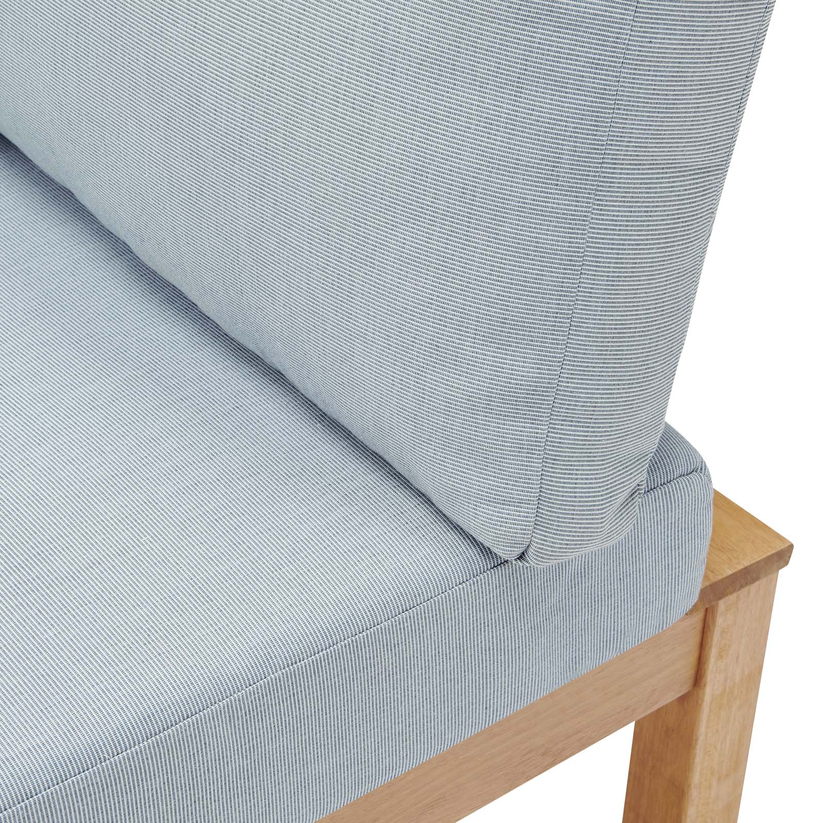 Modway Freeport Karri Wood Sectional Sofa Outdoor Patio Corner Chair | Sofas | 