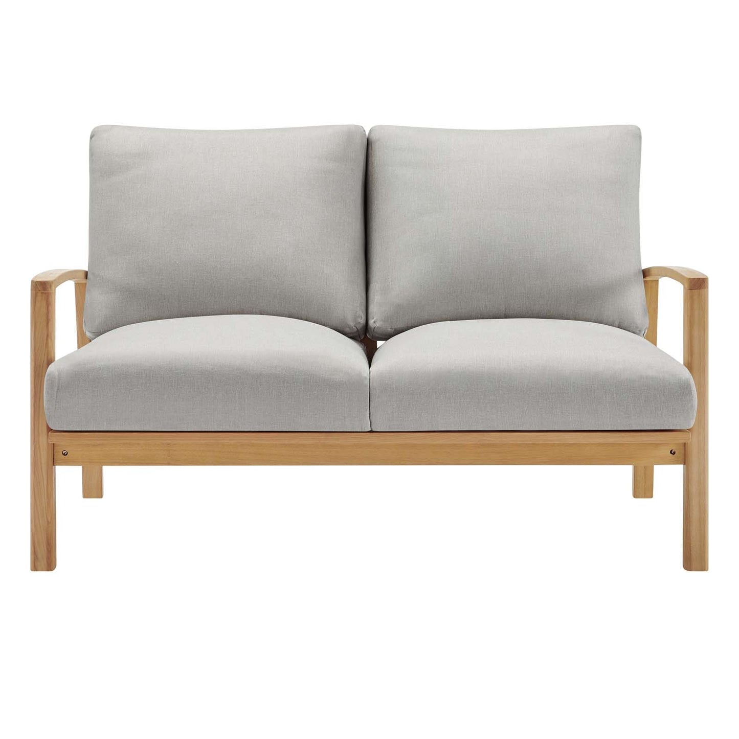 Modway Orlean Outdoor Patio Eucalyptus Wood Loveseat | Loveseats | Modishstore-5