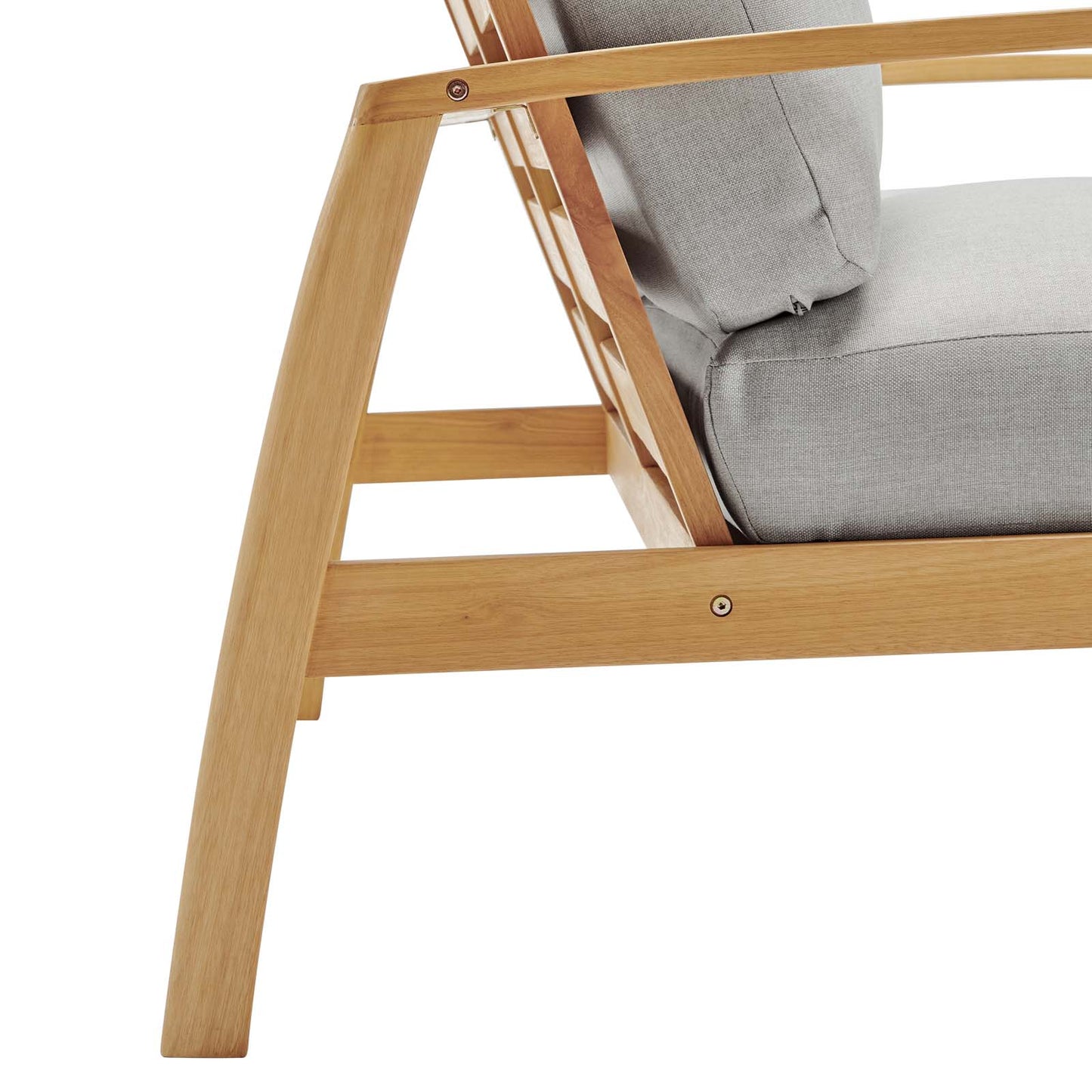 Modway Orlean Outdoor Patio Eucalyptus Wood Loveseat | Loveseats | Modishstore-6