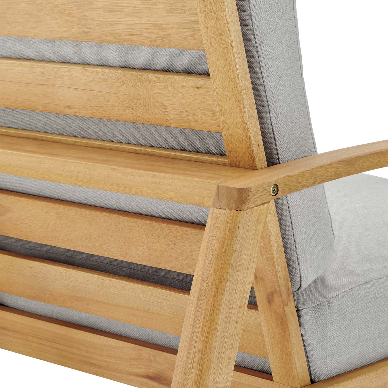 Orlean Outdoor Patio Eucalyptus Wood Lounge Armchair By Modway - EEI-3698 | Outdoor Chairs | Modishstore - 6