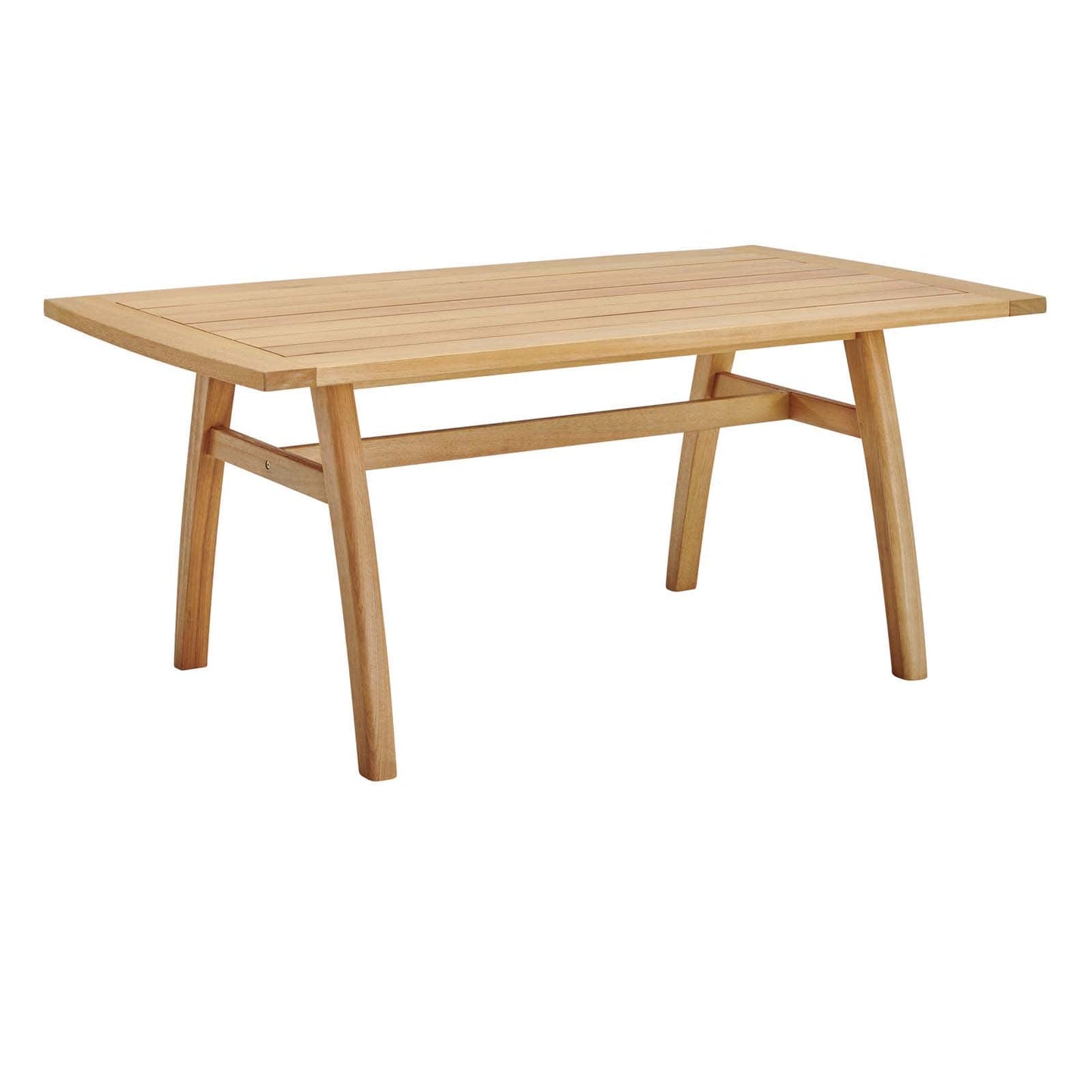 Modway Orlean 57" Outdoor Patio Eucalyptus Wood Dining Table | Dining Tables | Modishstore-2