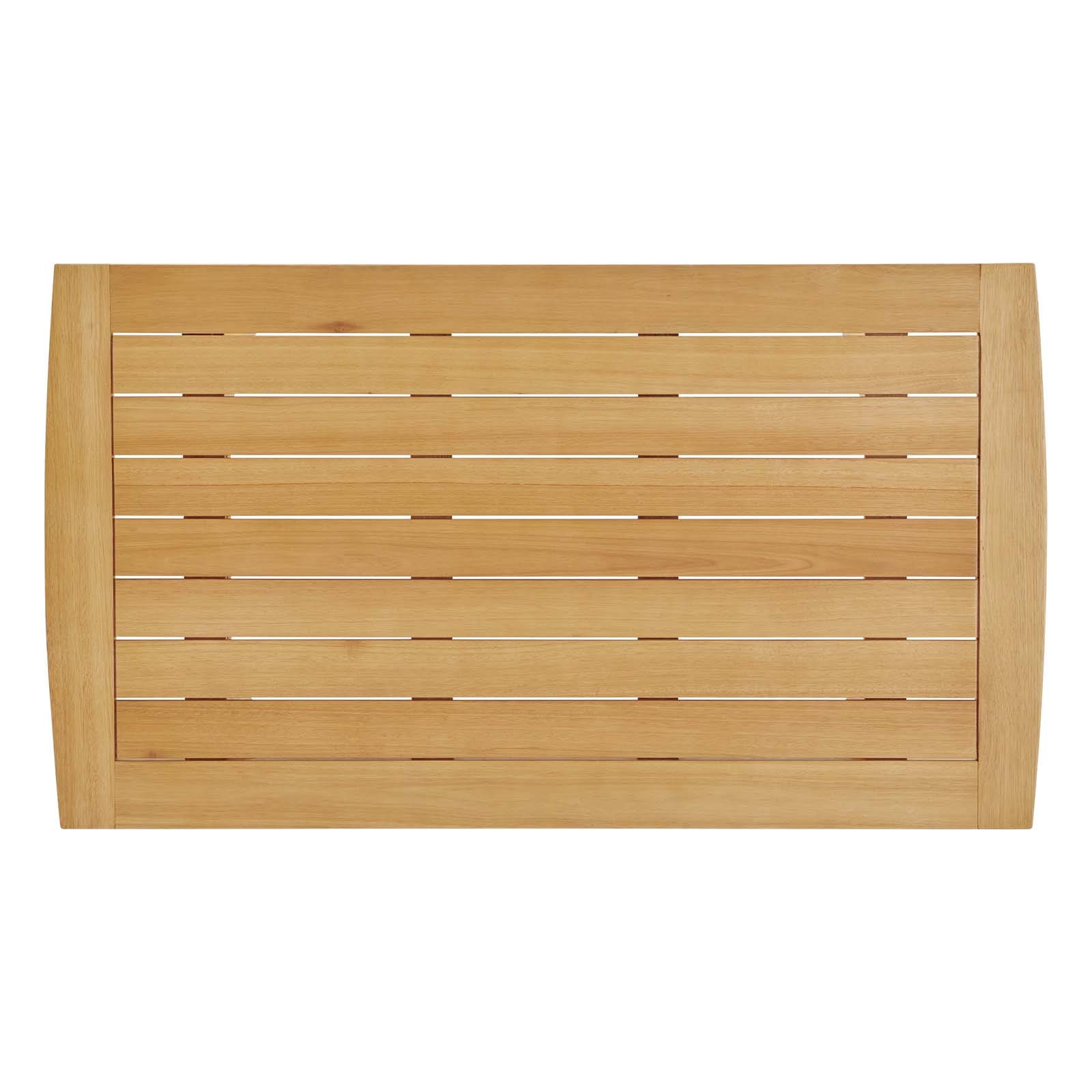 Modway Orlean 57" Outdoor Patio Eucalyptus Wood Dining Table | Dining Tables | Modishstore-4