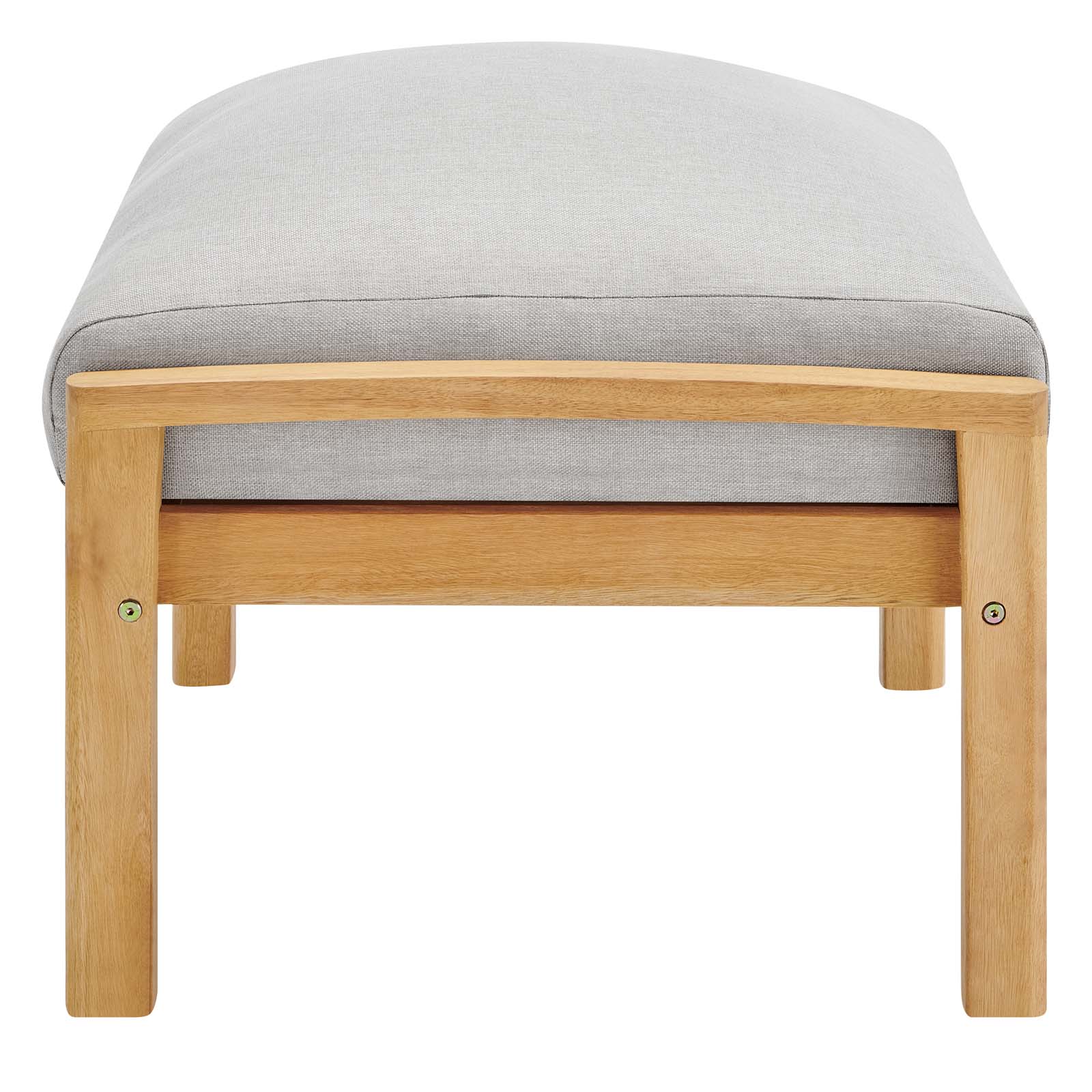 Modway Orlean Outdoor Patio Eucalyptus Wood Ottoman | Outdoor Ottoman | Modishstore-5
