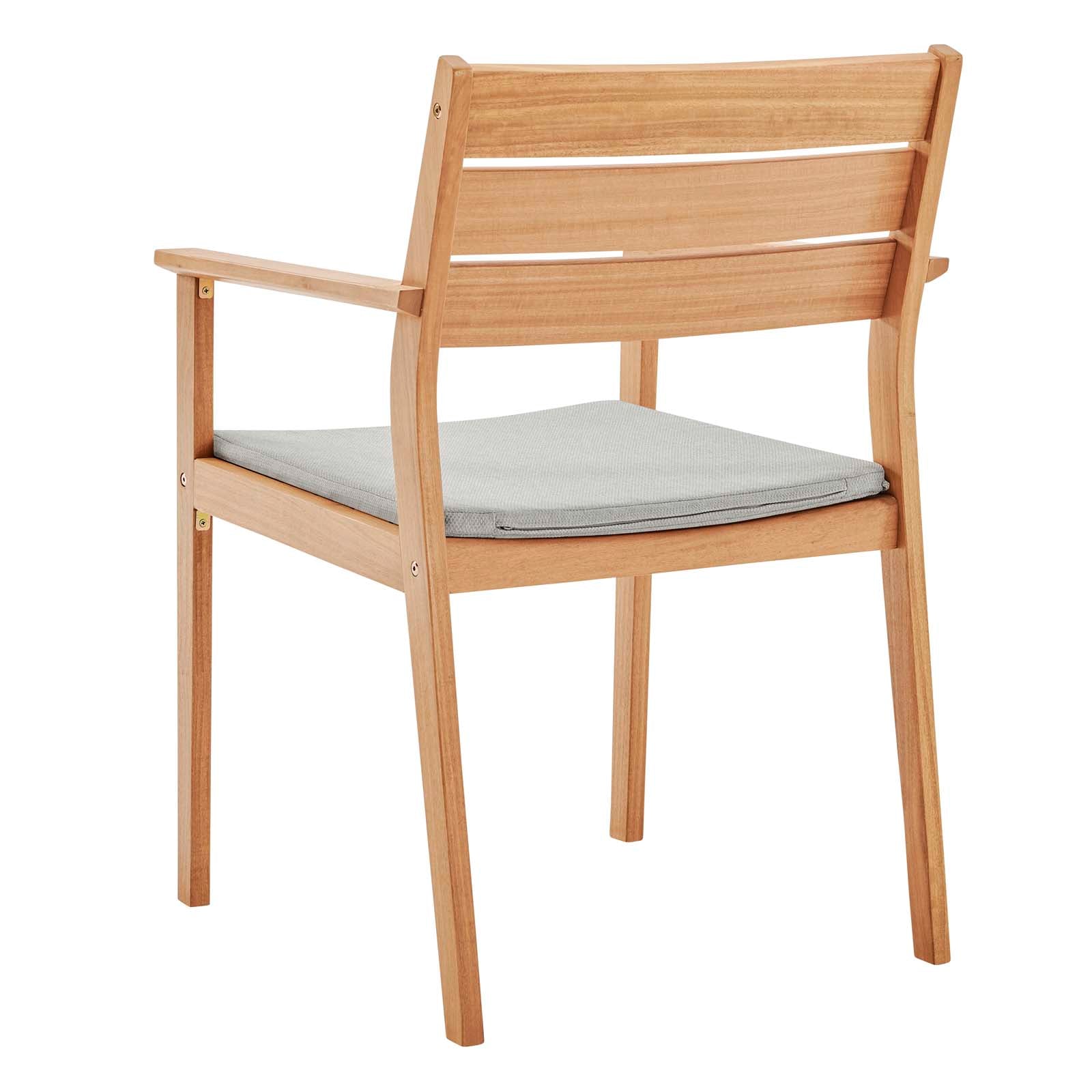 Modway Viewscape Outdoor Patio Ash Wood Dining Armchair | Dining Chairs | Modishstore-5