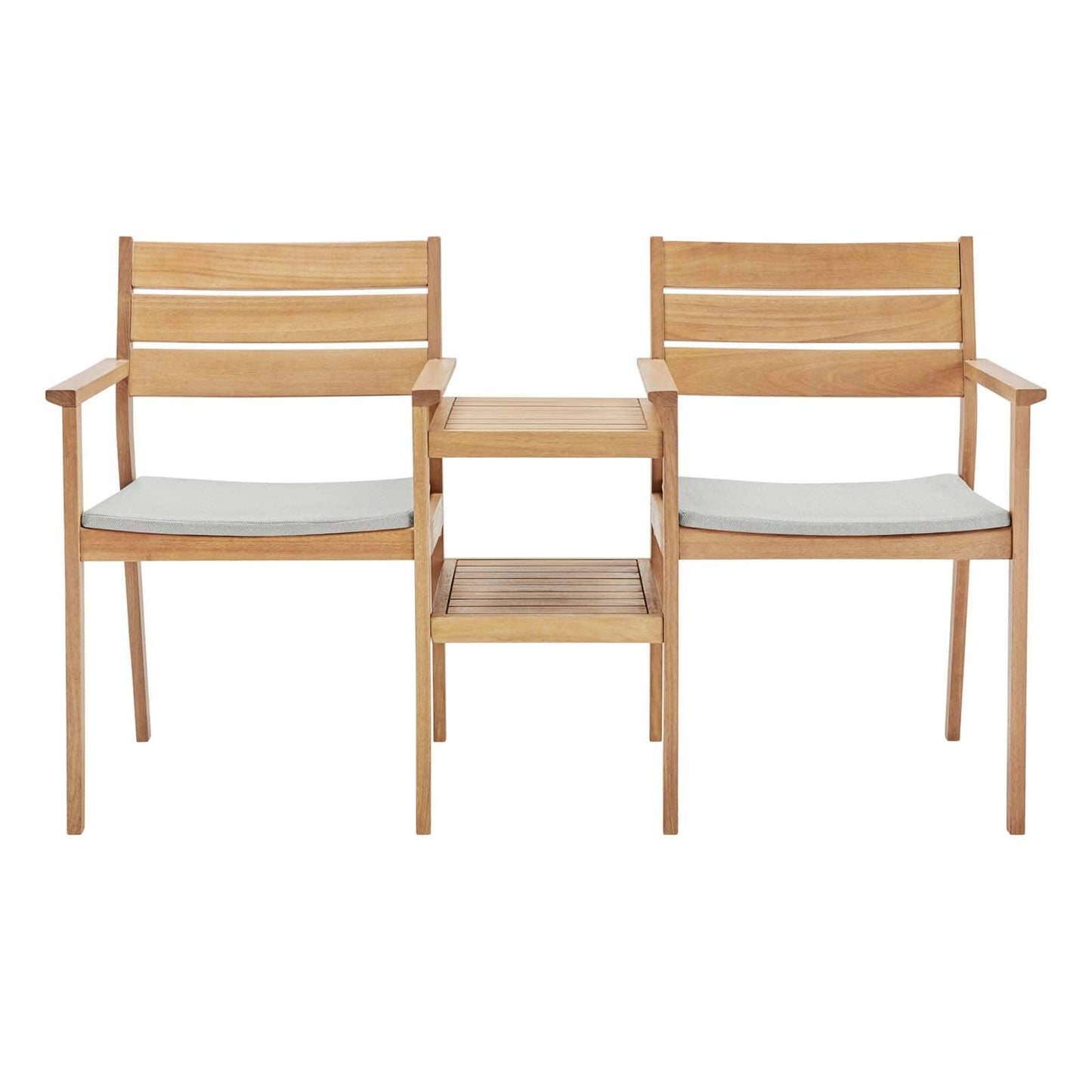 Modway Viewscape Outdoor Patio Ash Wood Jack and Jill Chair Set | Outdoor Chairs | Modishstore-3