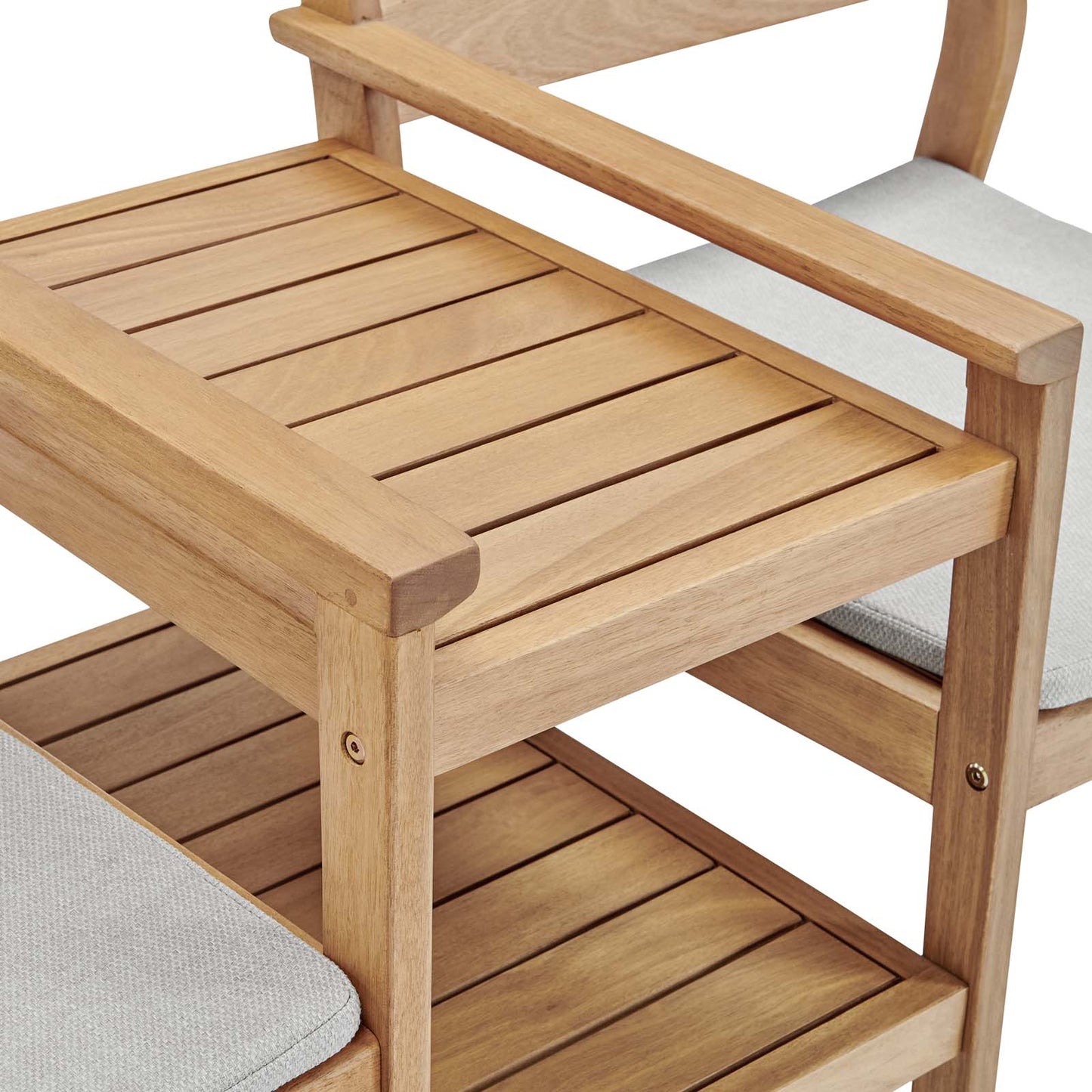 Modway Viewscape Outdoor Patio Ash Wood Jack and Jill Chair Set | Outdoor Chairs | Modishstore-7