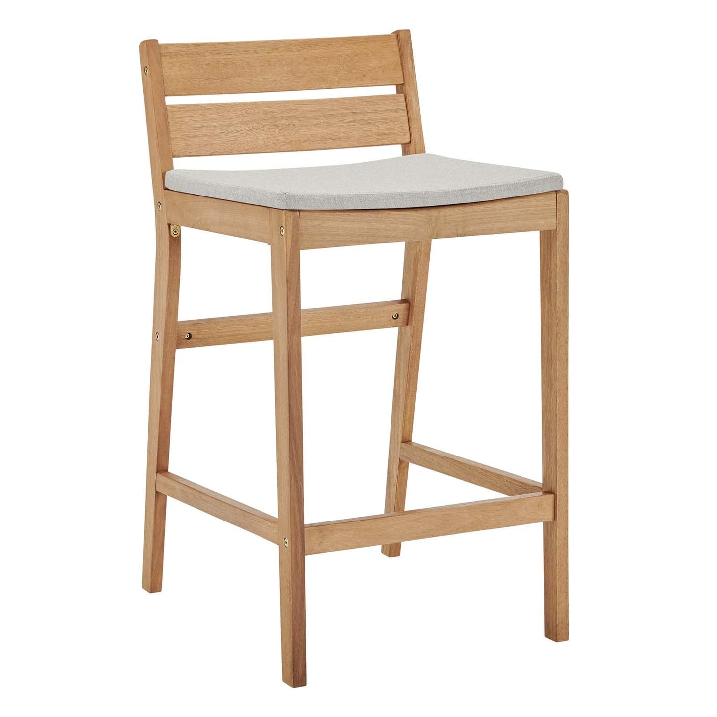 Modway Riverlake Outdoor Patio Ash Wood Bar Stool | Bar Stools | Modishstore-2