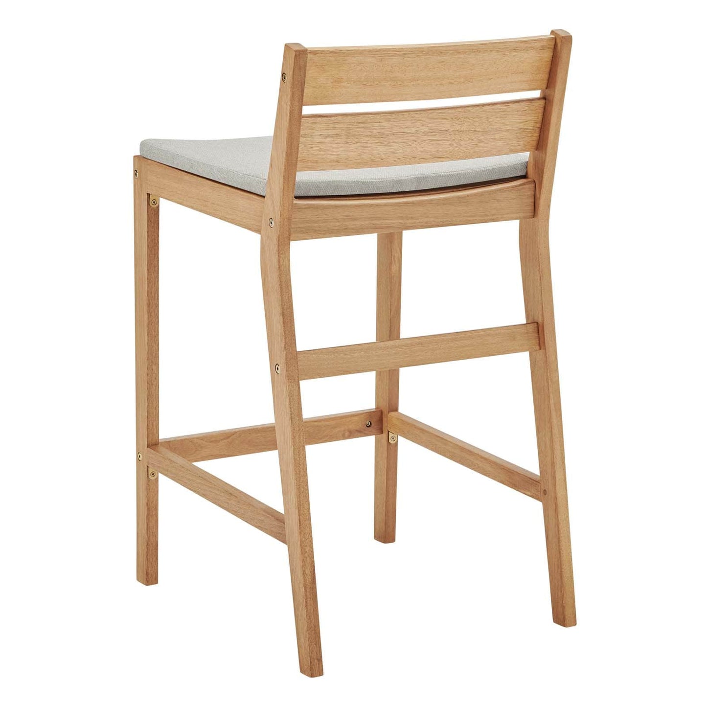Modway Riverlake Outdoor Patio Ash Wood Bar Stool | Bar Stools | Modishstore-4