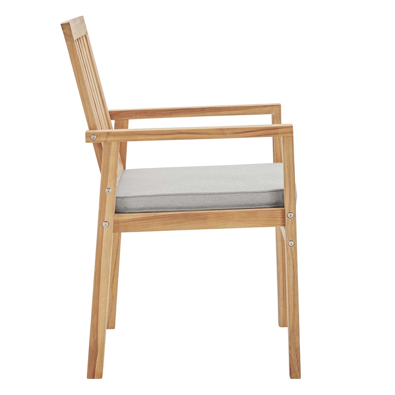 Modway Farmstay Outdoor Patio Teak Wood Dining Armchair | Armchairs | 