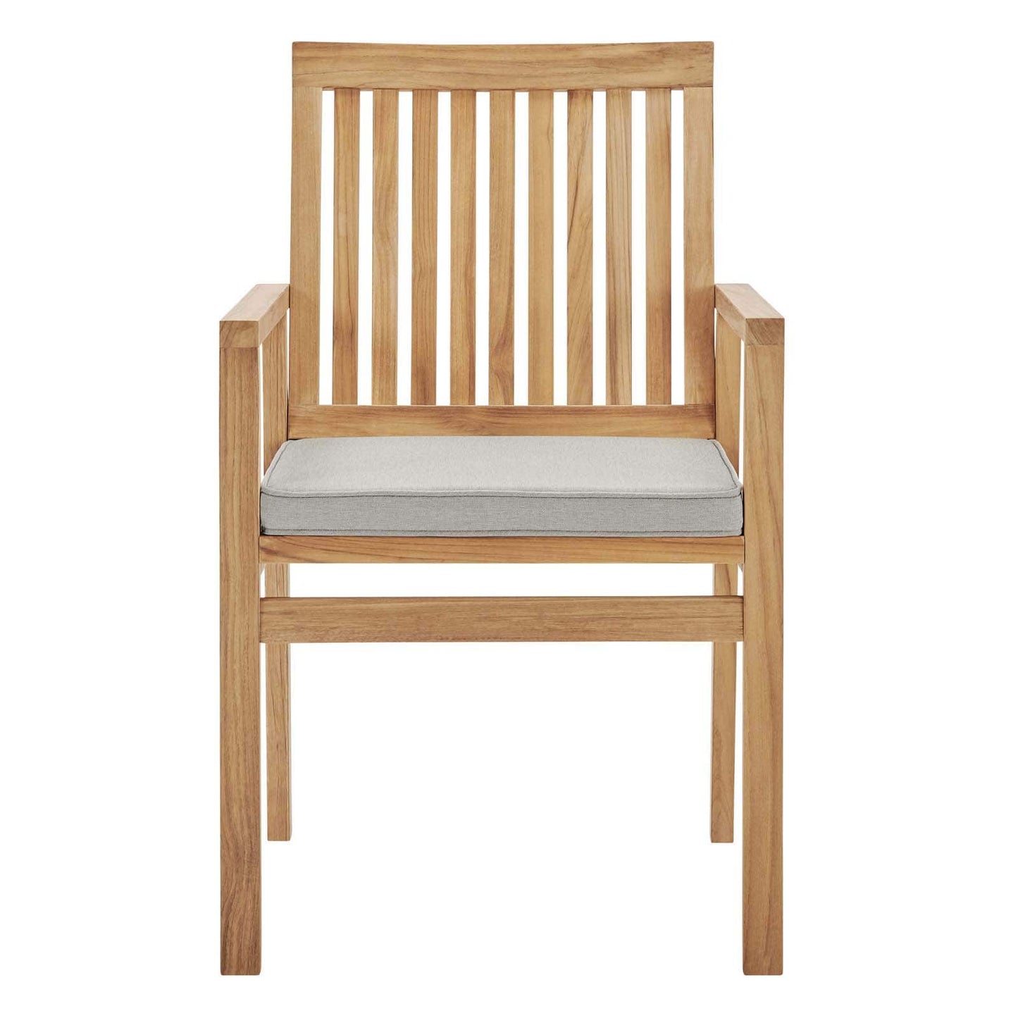 Modway Farmstay Outdoor Patio Teak Wood Dining Armchair | Armchairs | 