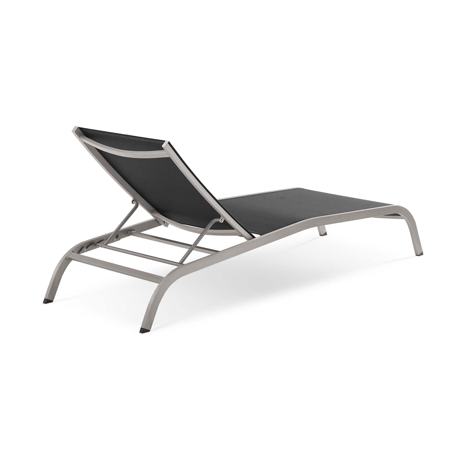 Modway Savannah Mesh Chaise Outdoor Patio Aluminum Lounge Chair | Outdoor Recliners & Lounge Chairs | Modishstore-4