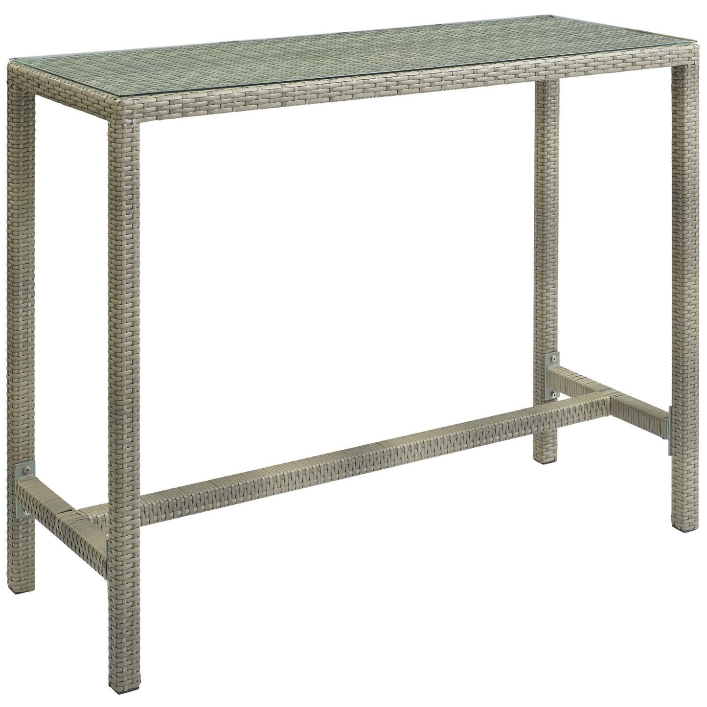 Modway Conduit 5 Piece Outdoor Patio Wicker Rattan Set